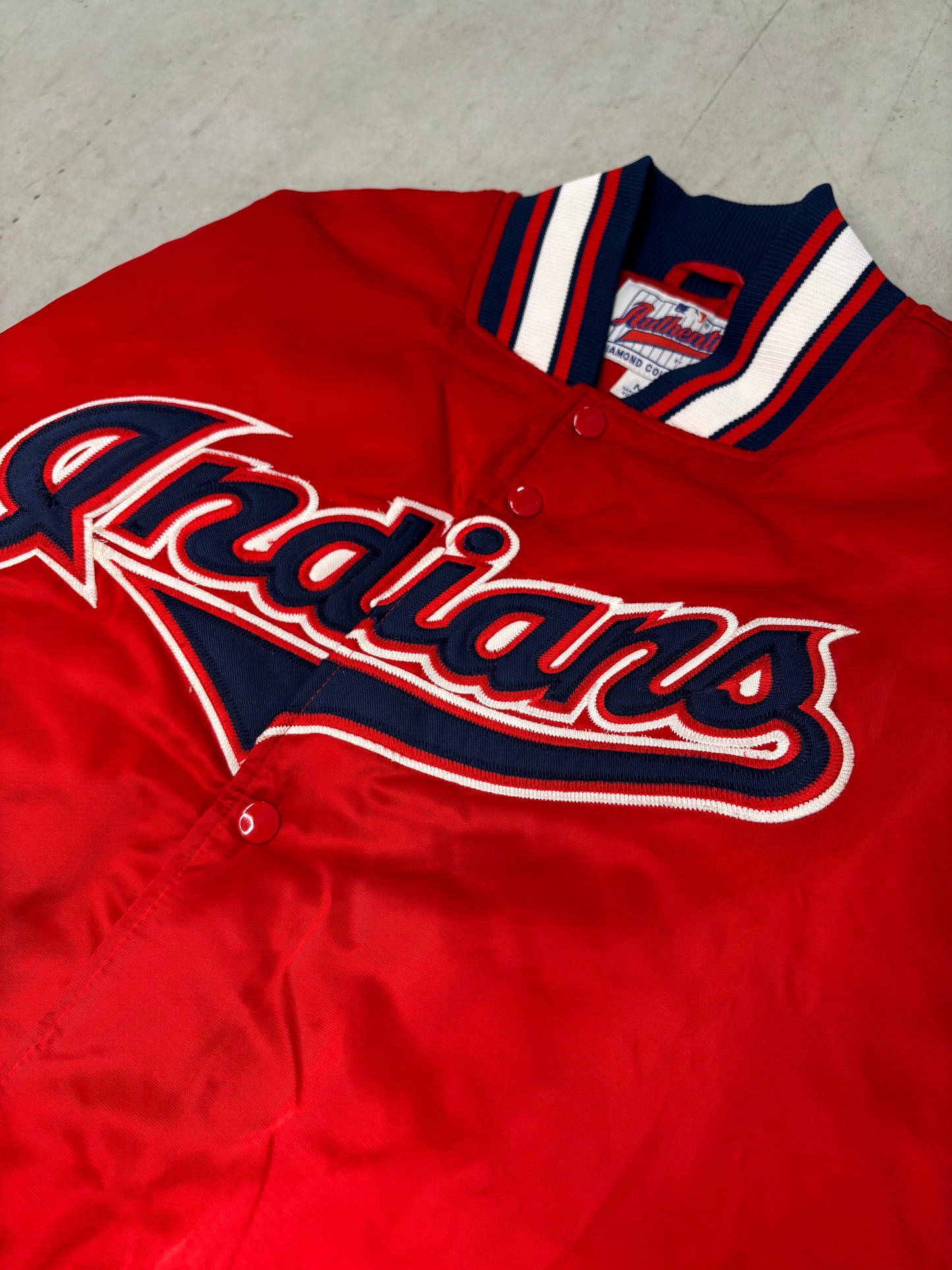 Vintage Cleveland Indians Starters Jacket Sz Medium