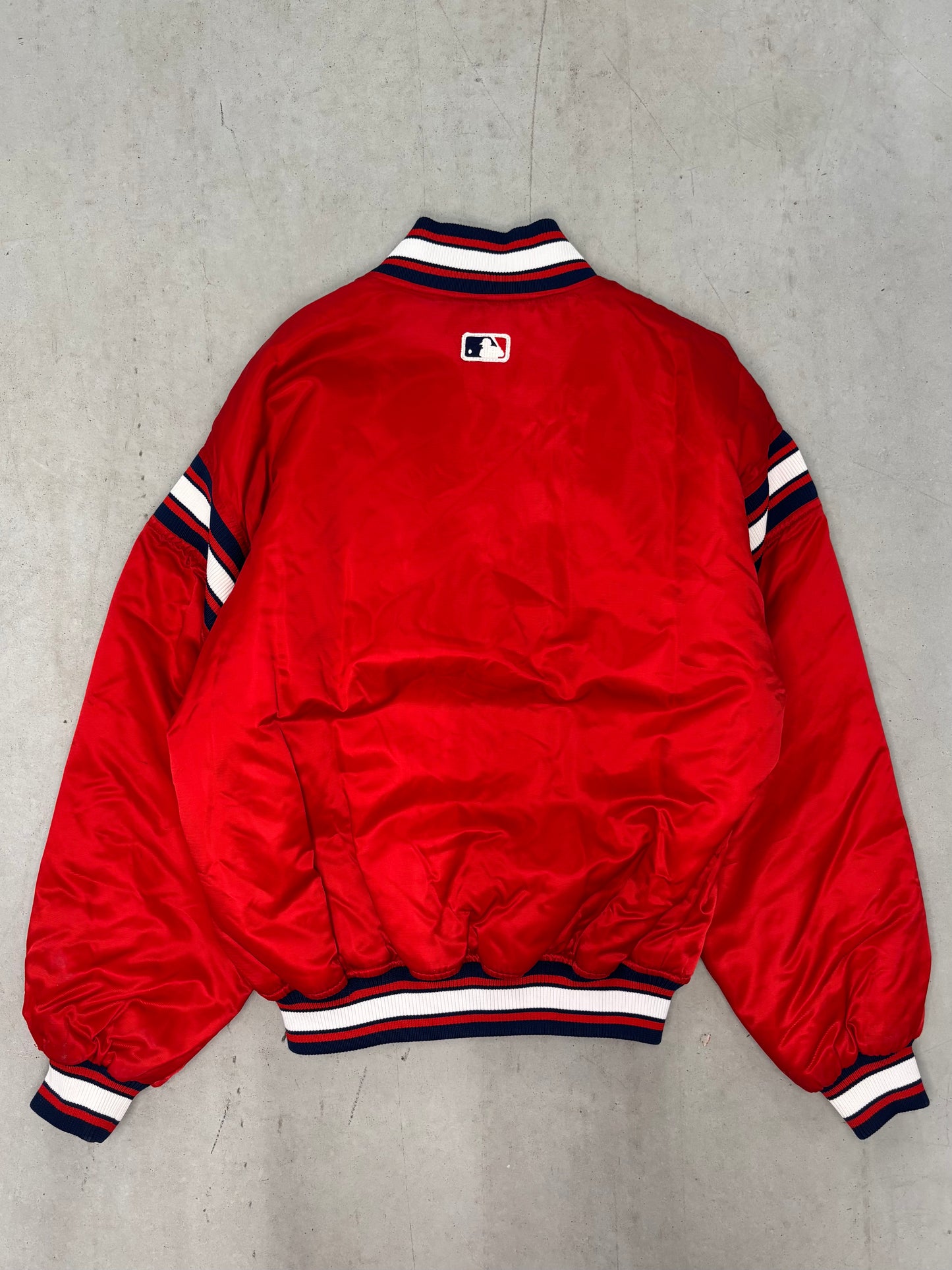 Vintage Cleveland Indians Starters Jacket Sz Medium