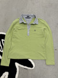 Ralph Lauren Sport Green Long Sleeve Polo Womens Sz Small (Day 2)