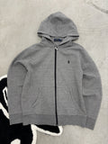 Polo Ralph Lauren Grey Zip Hoodie Sz Medium (Day 4)
