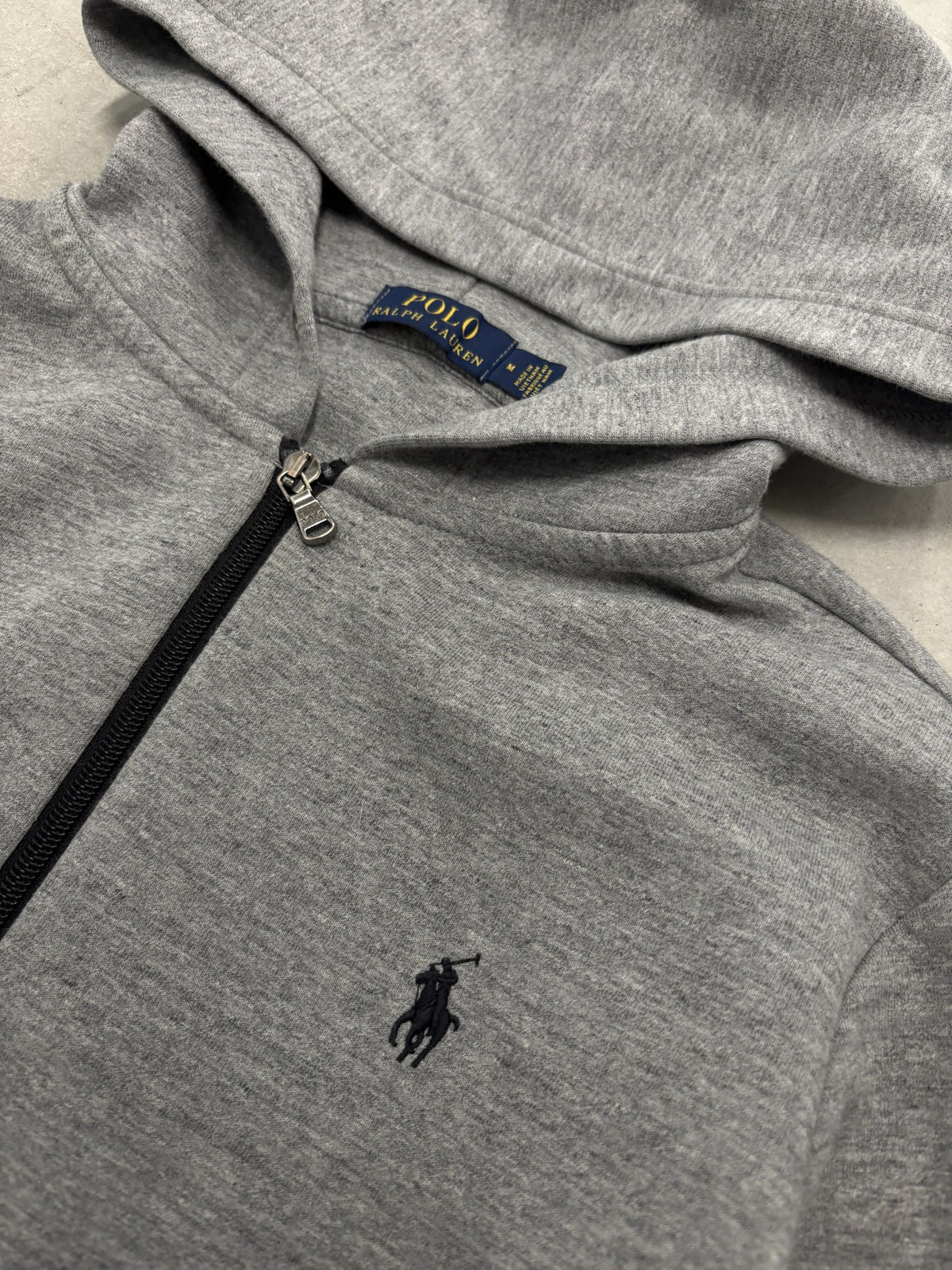 Polo Ralph Lauren Grey Zip Hoodie Sz Medium (Day 4)