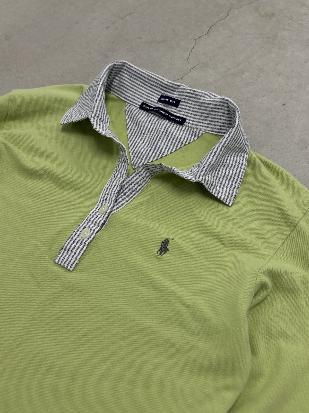 Ralph Lauren Sport Green Long Sleeve Polo Womens Sz Small (Day 2)