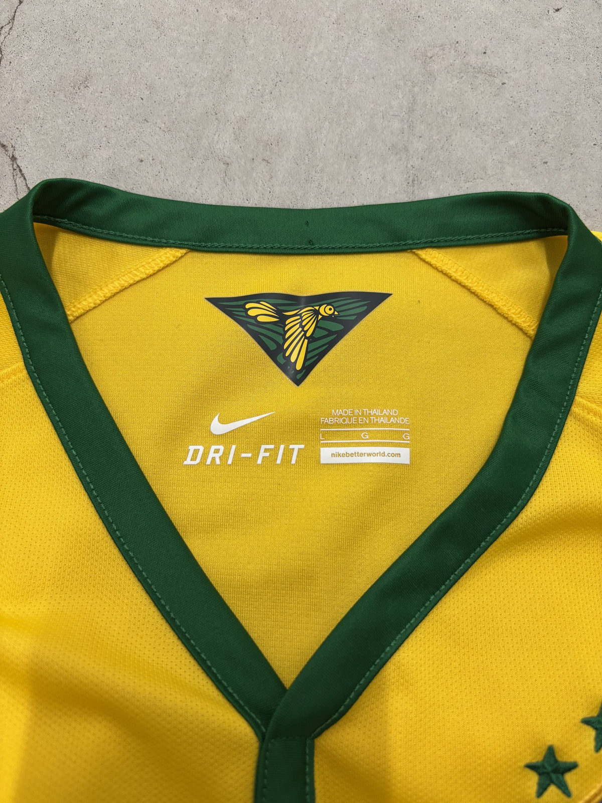 Nike 2014 Brazil National Team Jersey Size Large (Day 1)