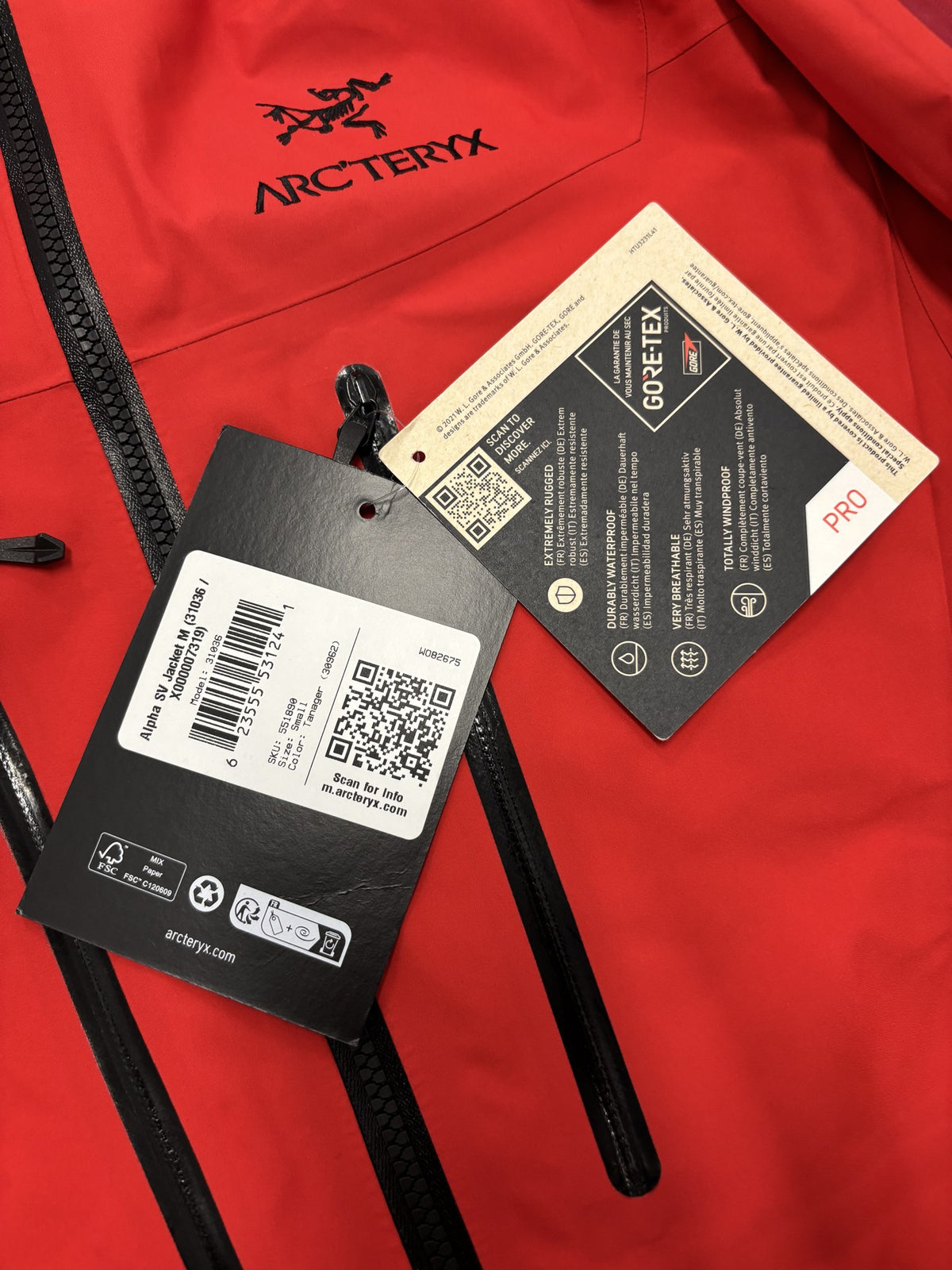 Arc'teryx Alpha SV Gore-Tex Pro Jacket Sz Small