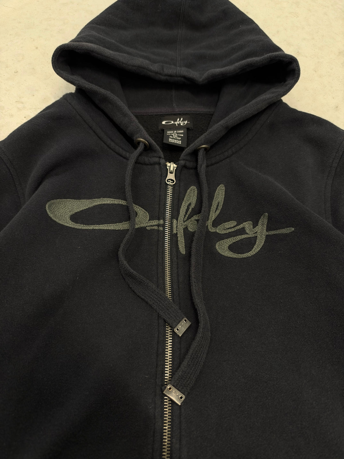 Oakley Zip Hoodie Charcoal Sz XLarge (Day 36)