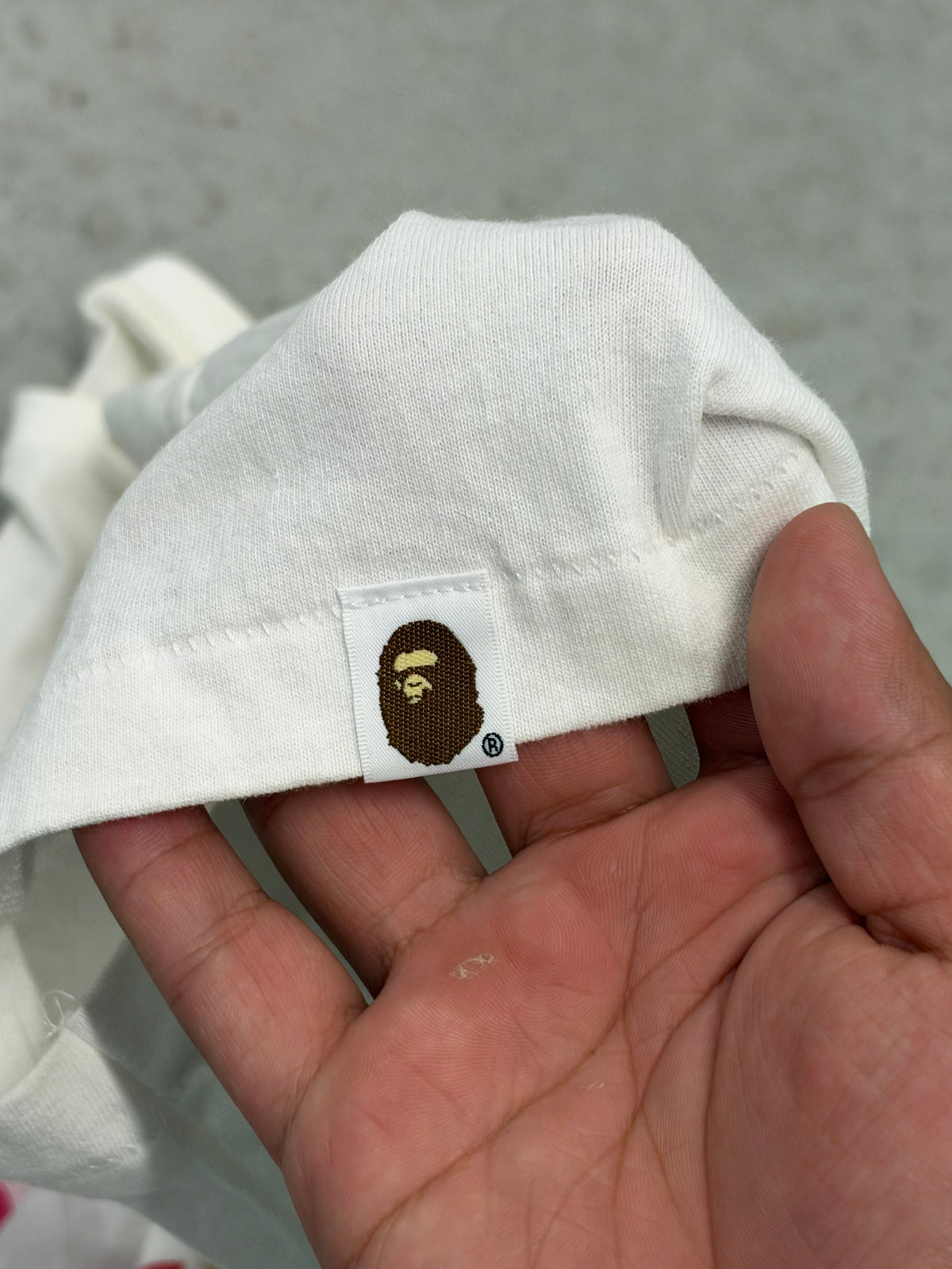 BAPE Shark Tee White Sz Medium (Day 36)