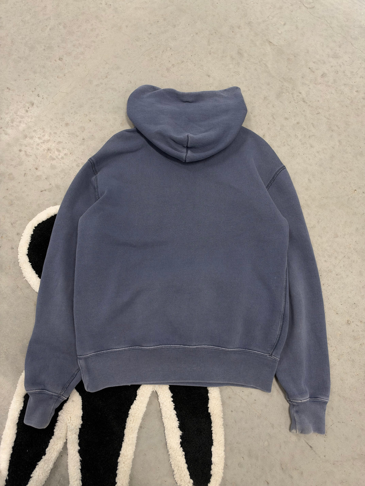 Polo Ralph Vintage Faded And Washed Lauren Light Blue Hoodie Sz Small (Day 37)