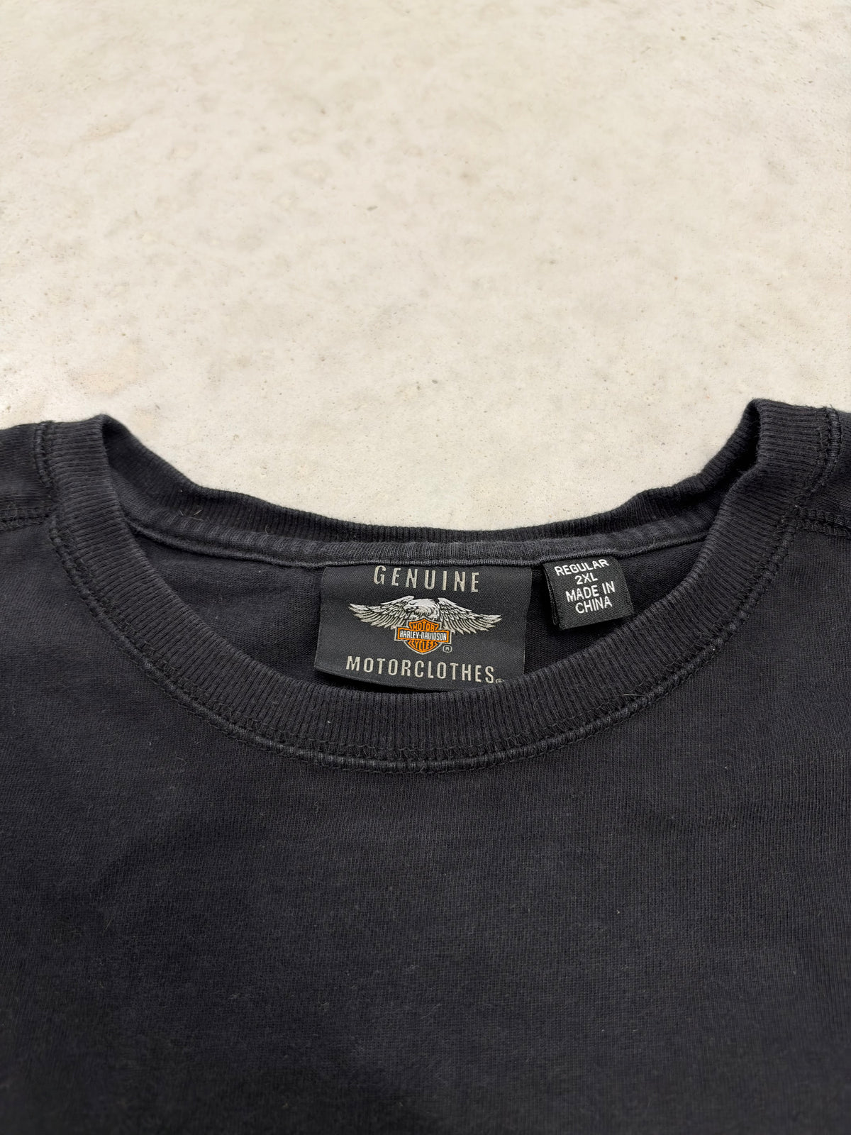 Harley Davidson Willie G Skull Long Sleeve Shirt Black 2XL Mens Graphic Tee (Day 38)
