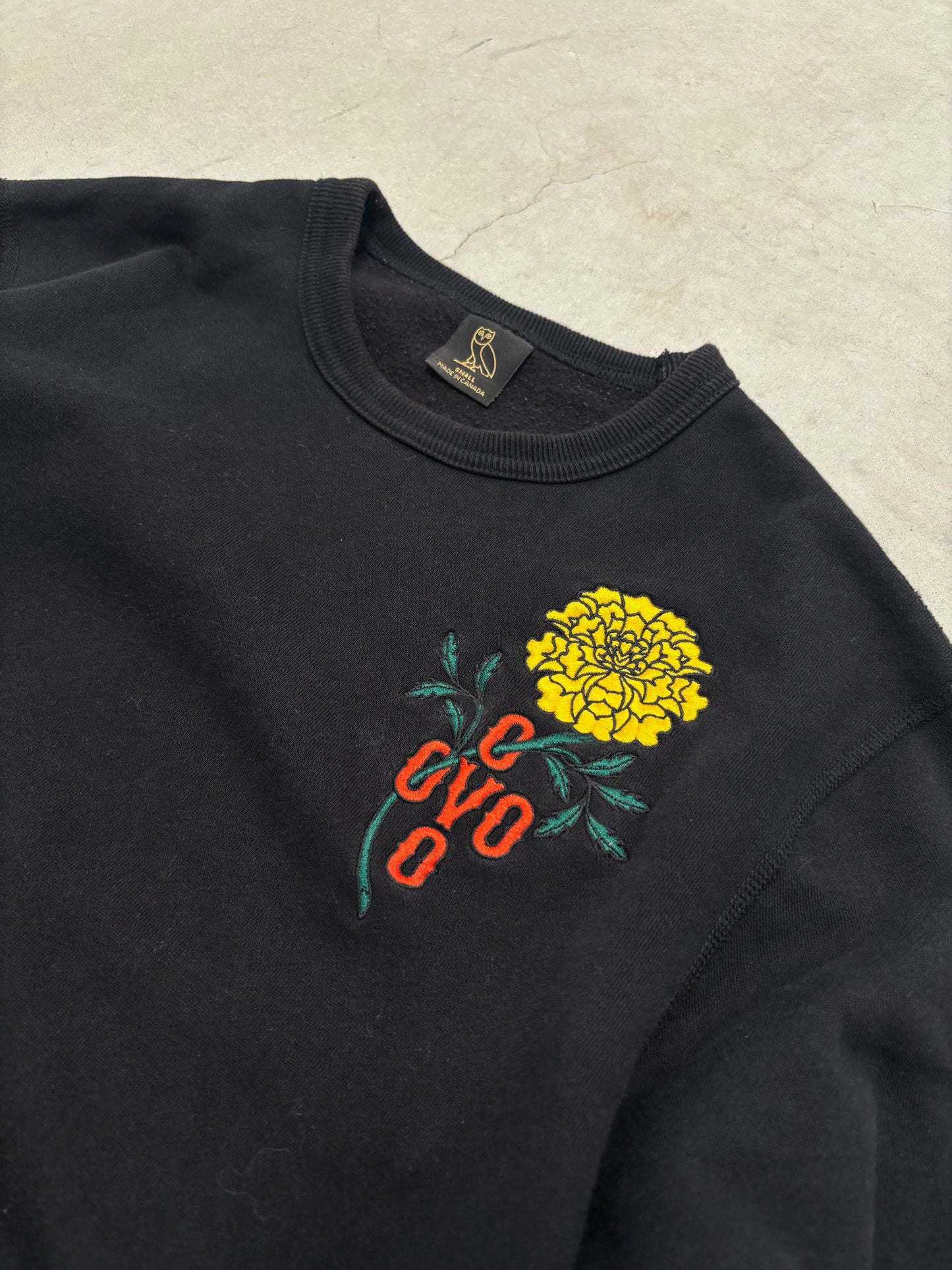 OVO Marigold Embroidered Crewneck Sz Small (Day 6)