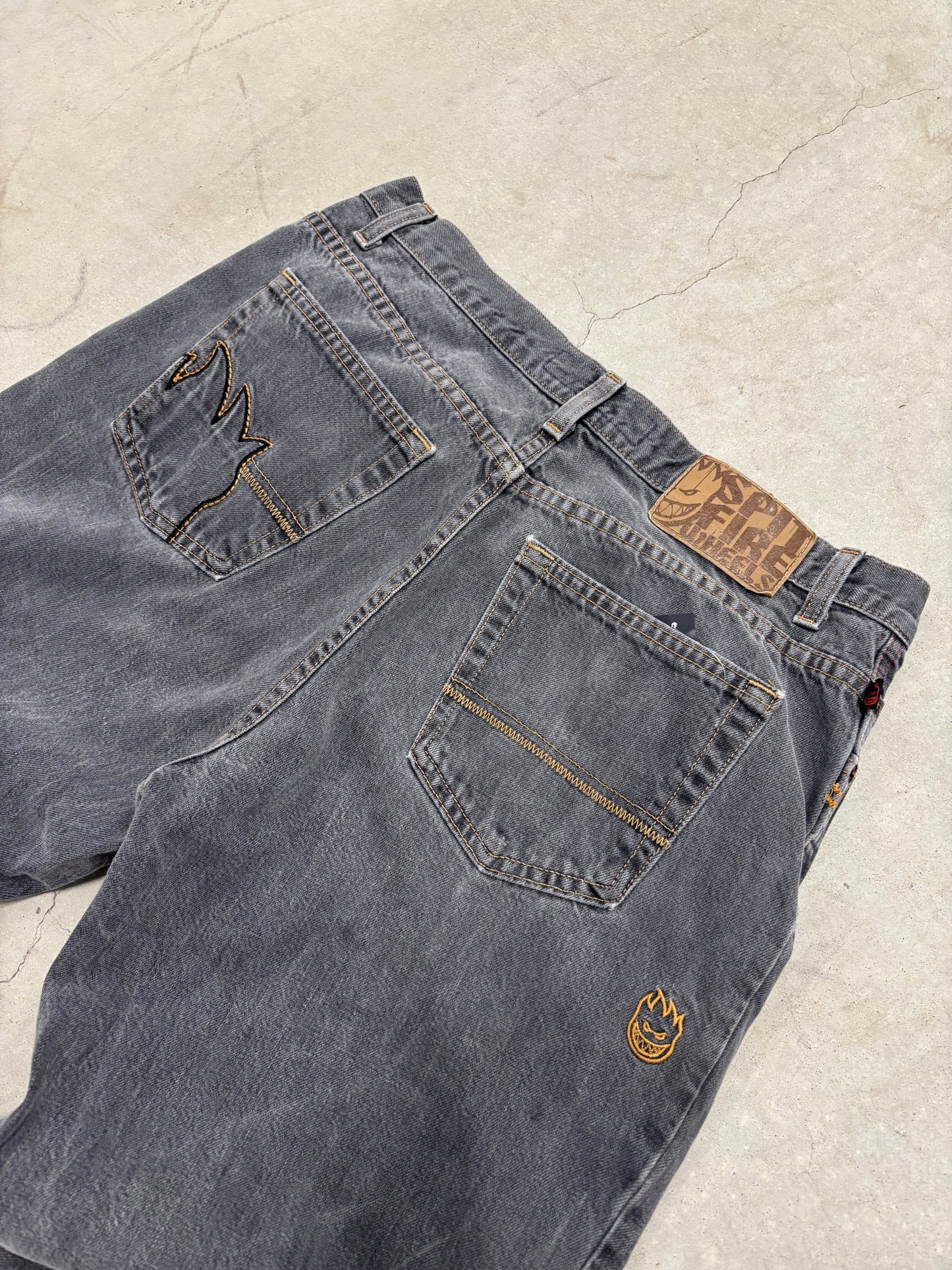 Vintage Spitfire Grey Wash Jeans Sz 34