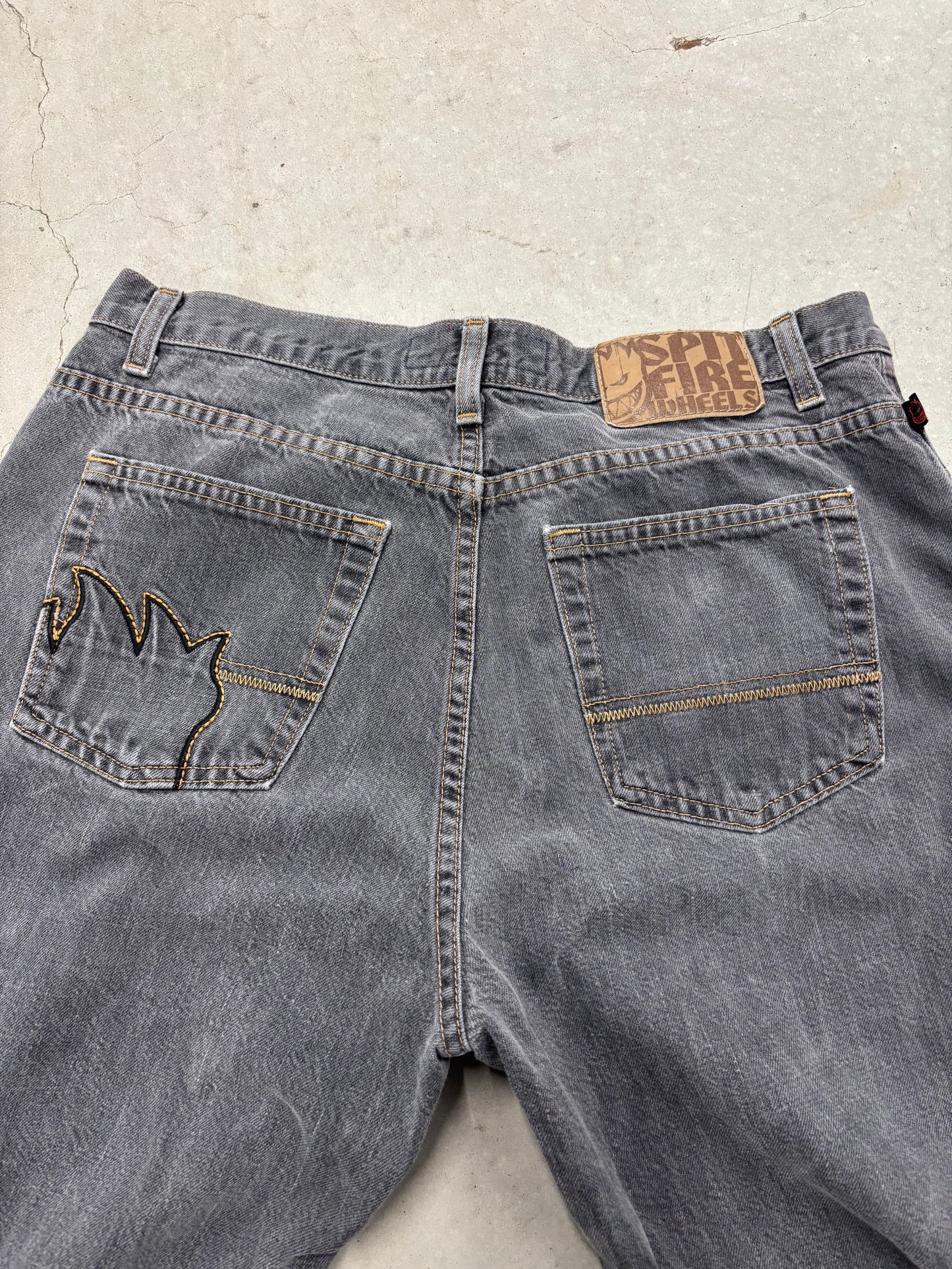 Vintage Spitfire Grey Wash Jeans Sz 34