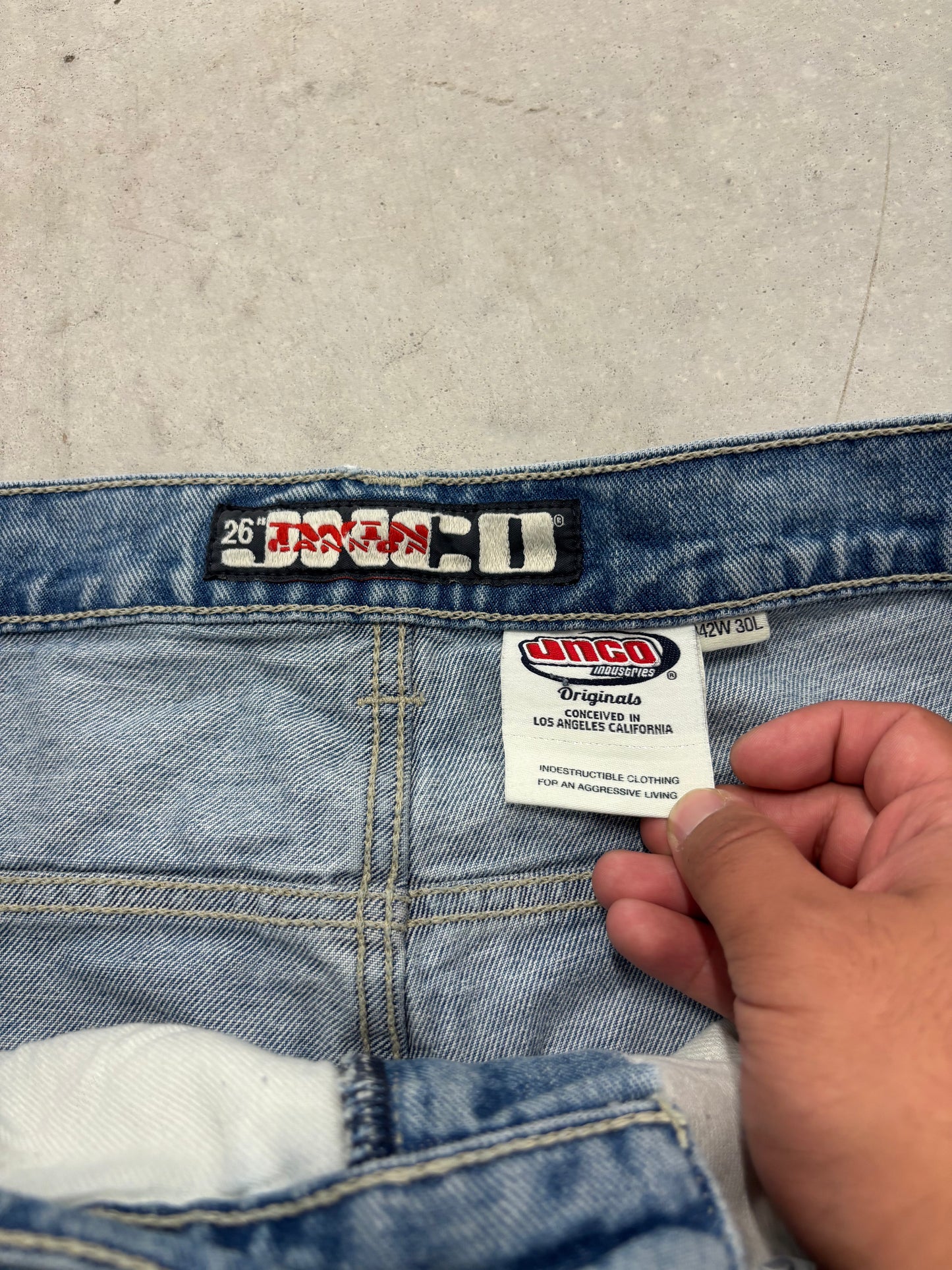 Vintage JNCO Shortened Denim Jorts Sz 42
