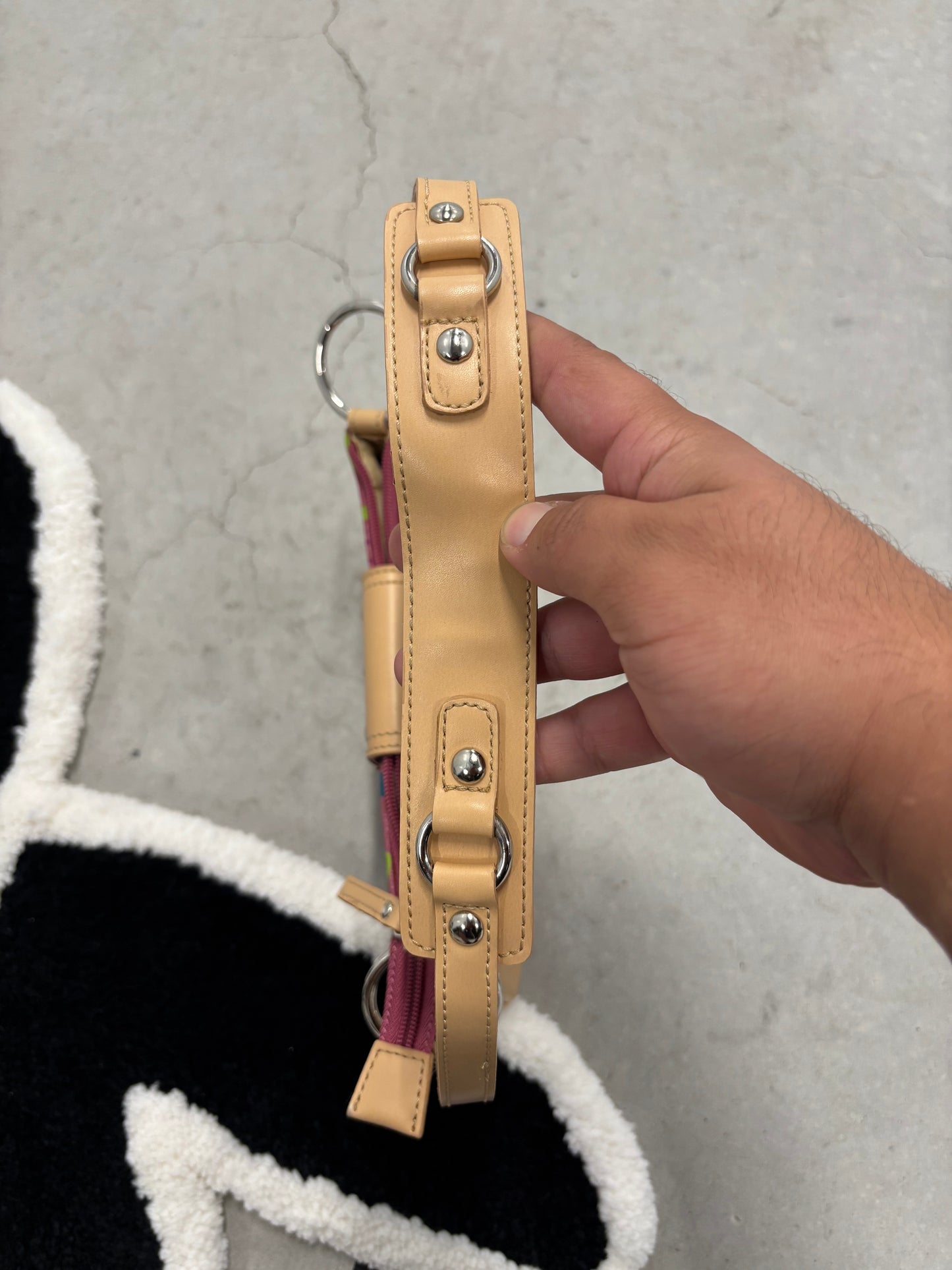 Guess Monogram Studded Shoulder Bag (Day 7)