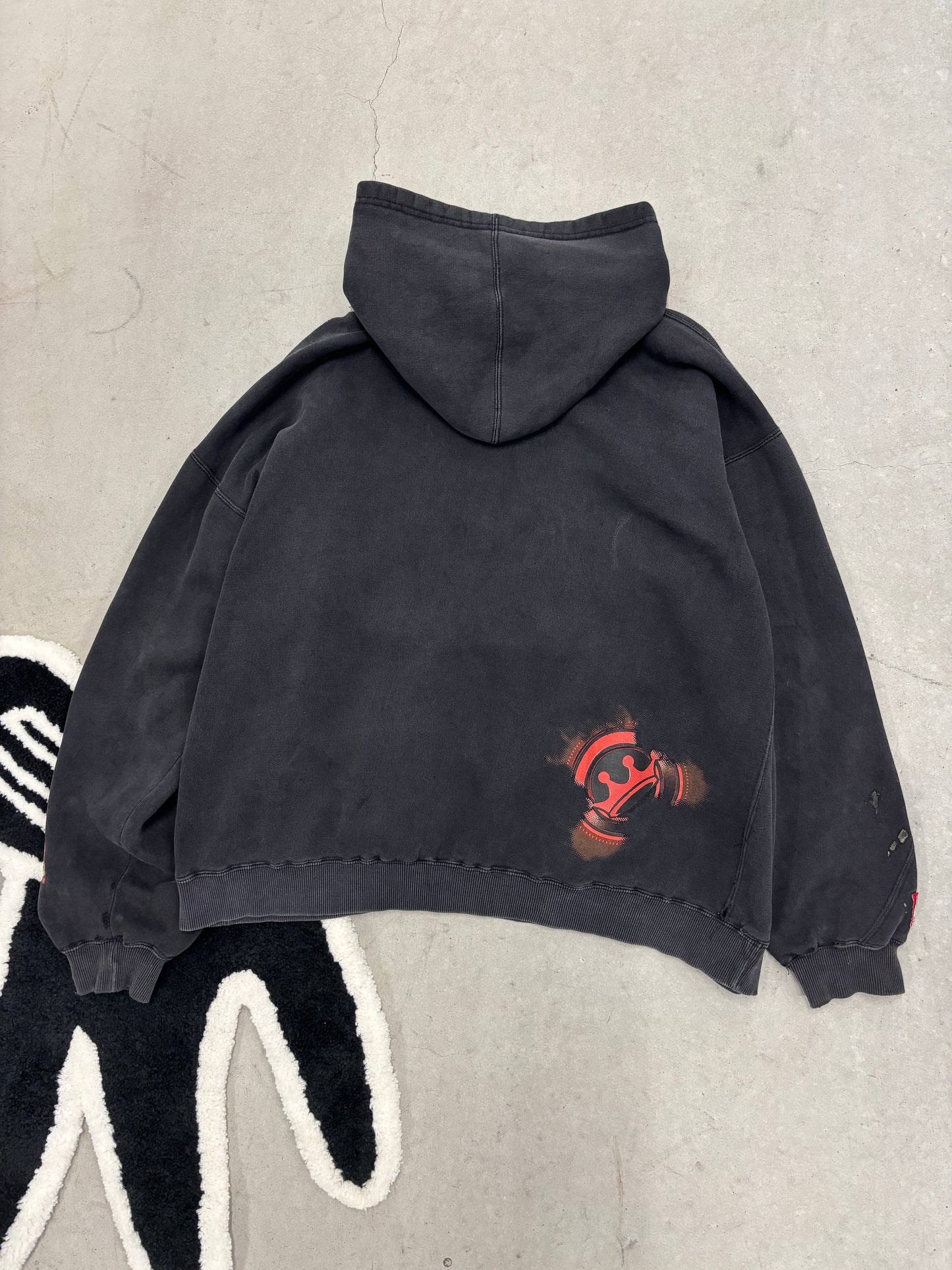 Vintage JNCO Faded Flame Hoodie Sz XXLarge