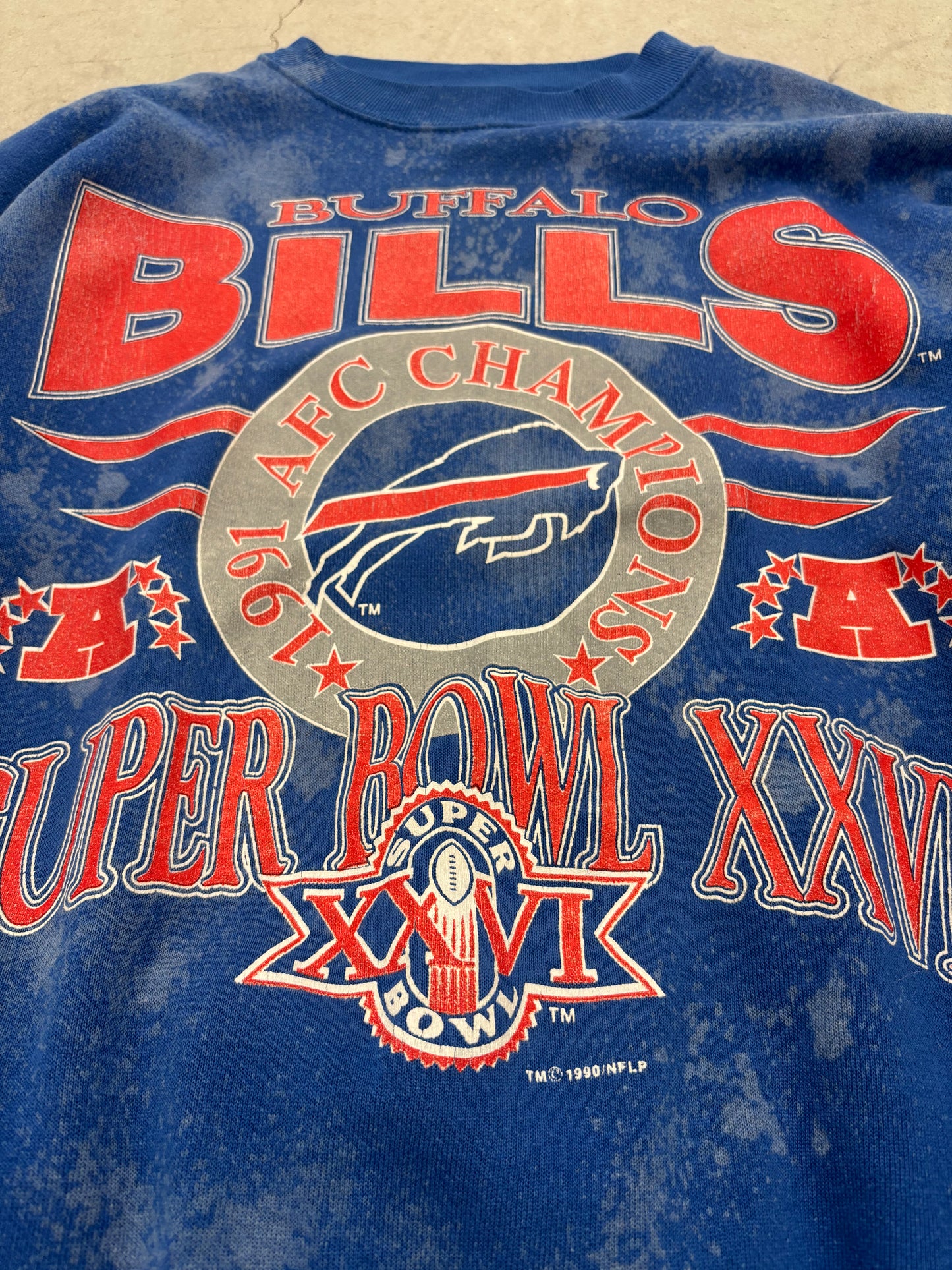 Vintage Buffalo Bills Super Bowl XXVI Crewneck Sz XLarge