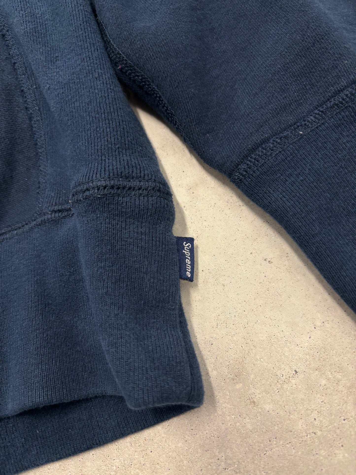 Supreme Box Logo Hoodie Navy Sz Large