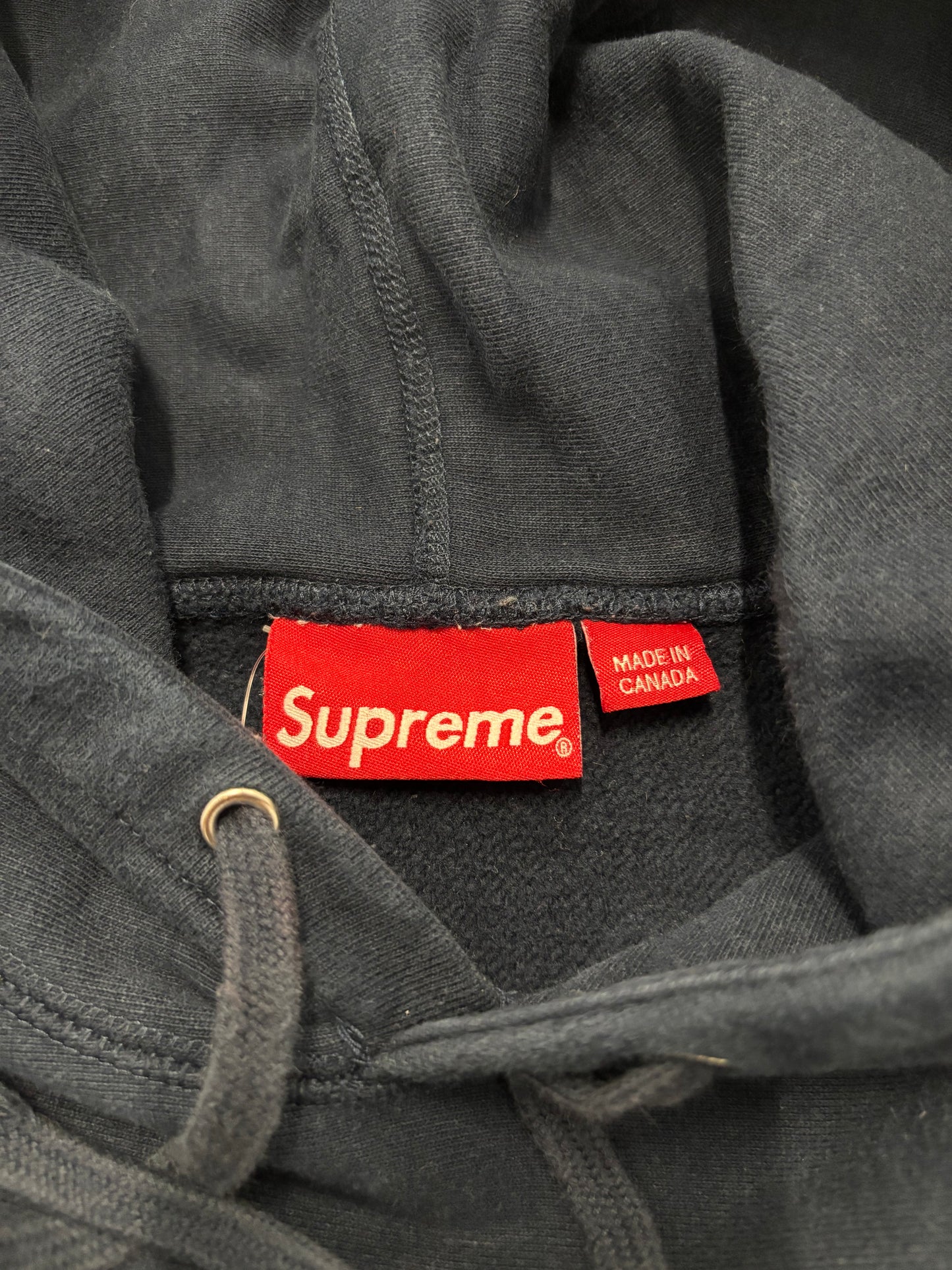Supreme Box Logo Hoodie Navy Sz Large