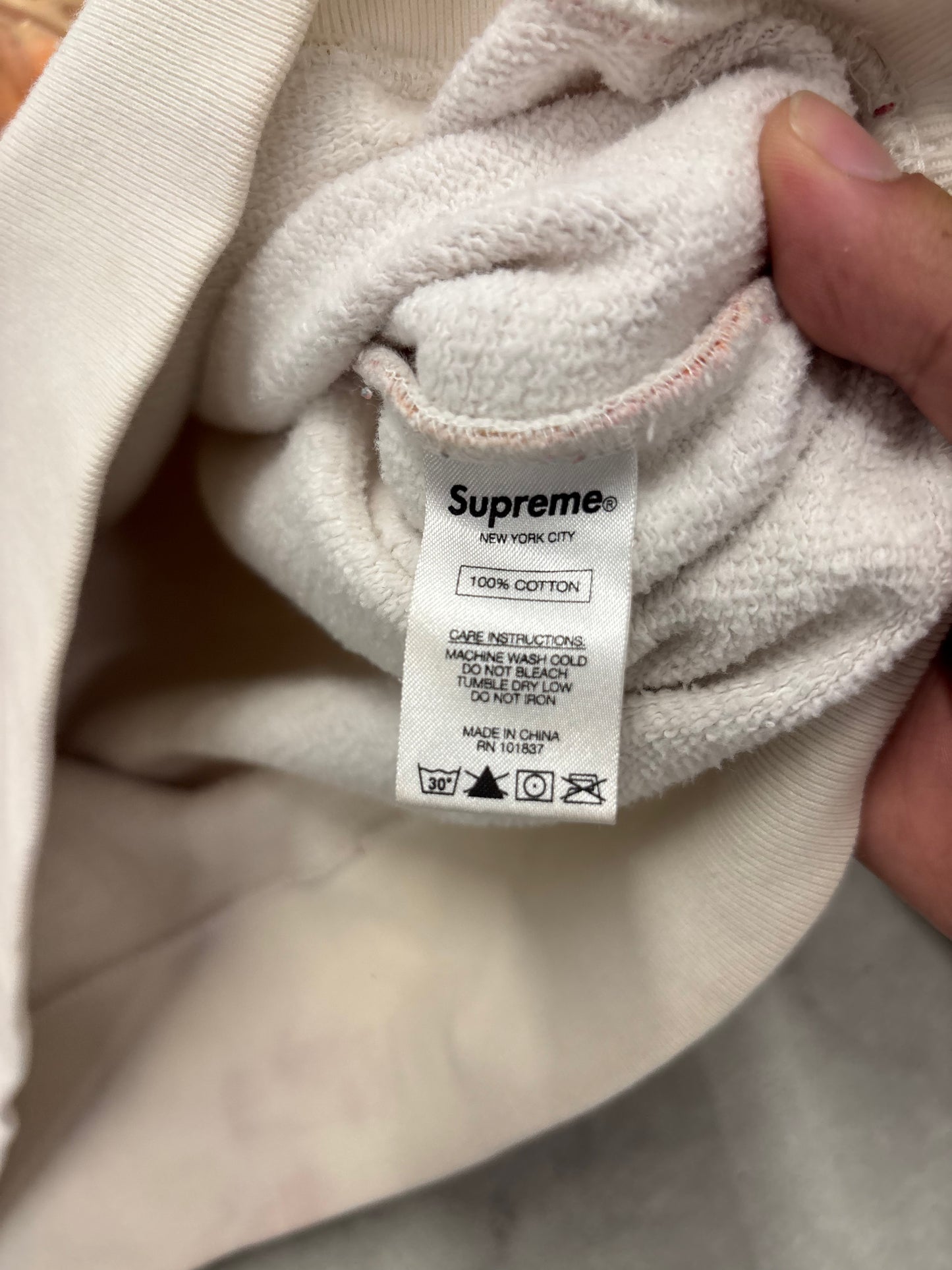 Supreme Hoodie B+S Sz Large