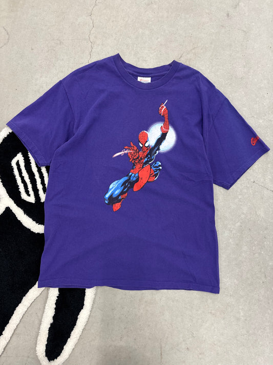 Vintage 2002 Spider-Man Movie Tee Purple Sz Large