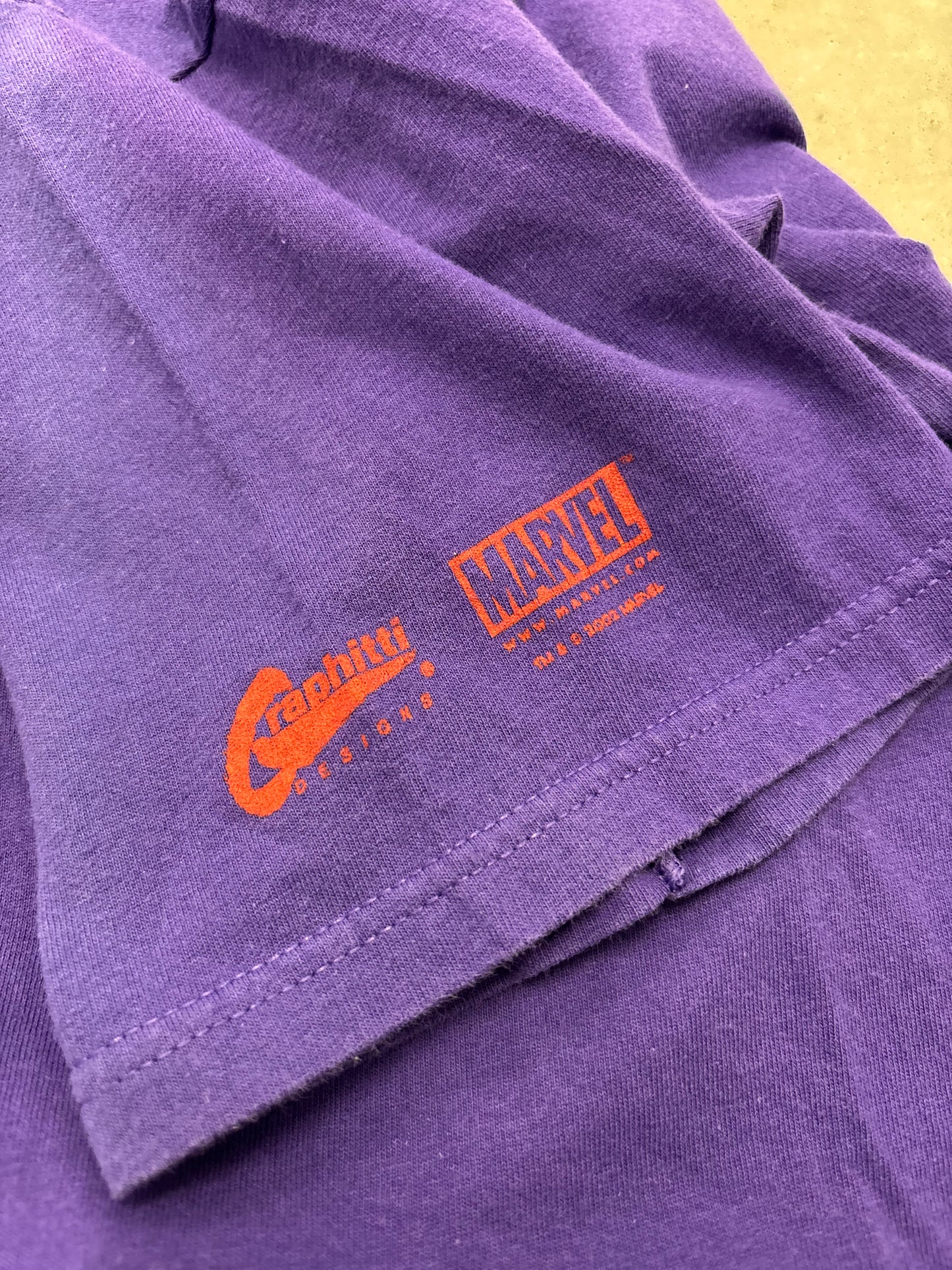 Vintage 2002 Spider-Man Movie Tee Purple Sz Large