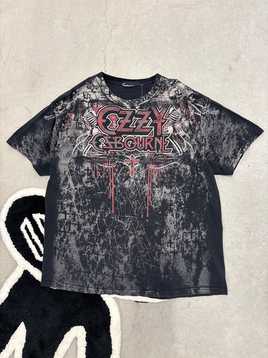 Ozzy Osbourne All Over Print Tee Sz XL