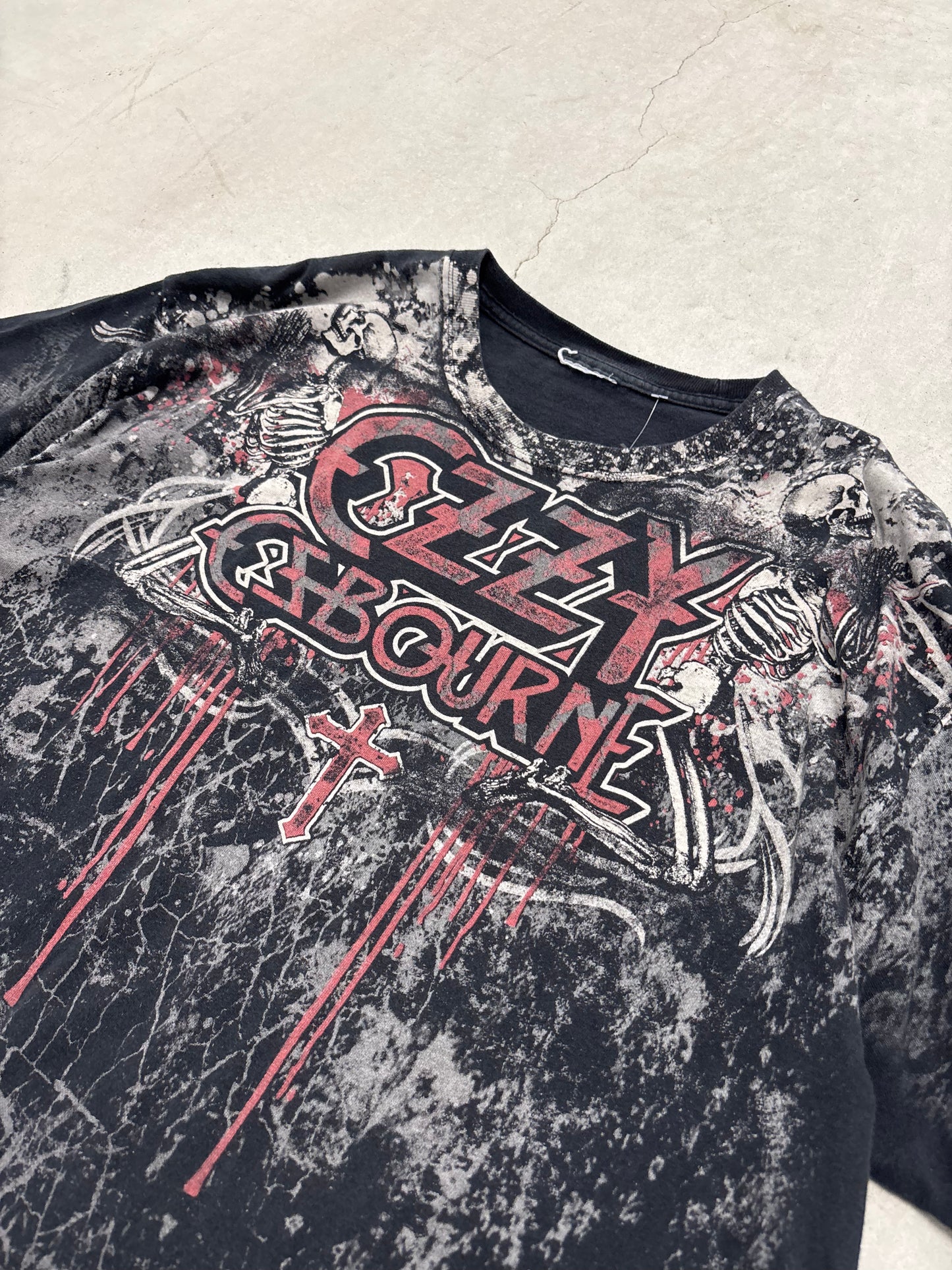 Ozzy Osbourne All Over Print Tee Sz XL