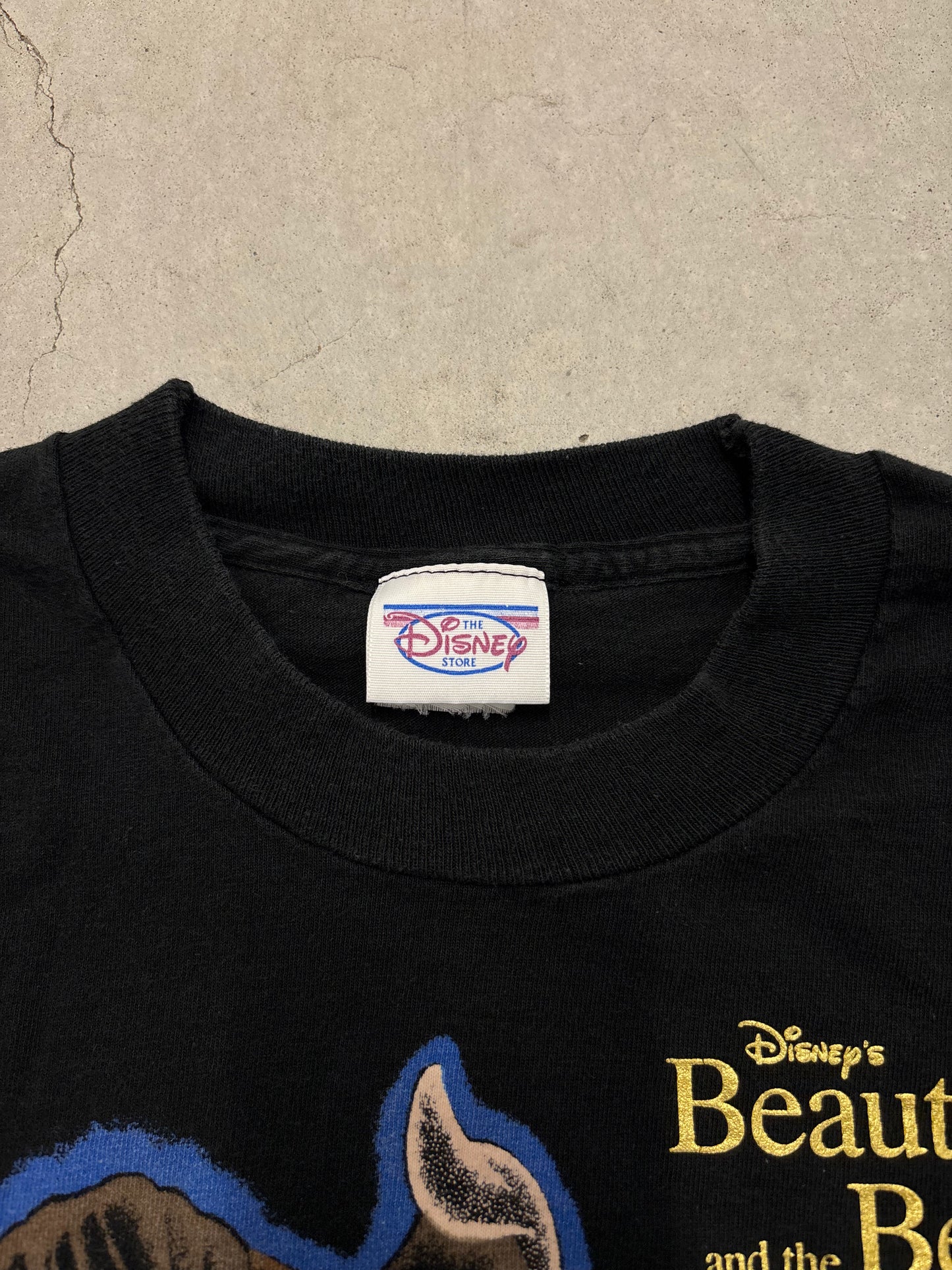Vintage Disney Beauty And The Beast Tee Sz Large