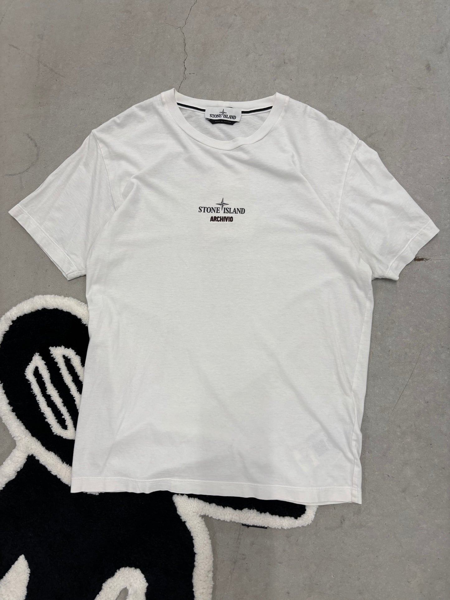 Stone Island Tee White Sz Medium