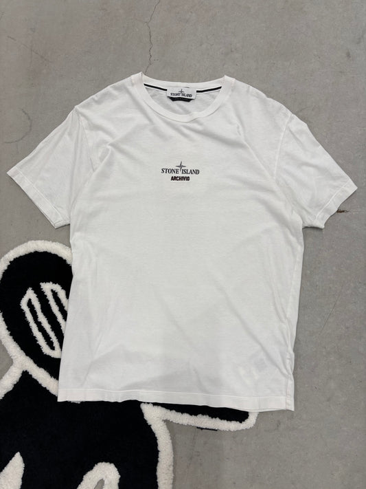 Stone Island Tee White Sz Medium