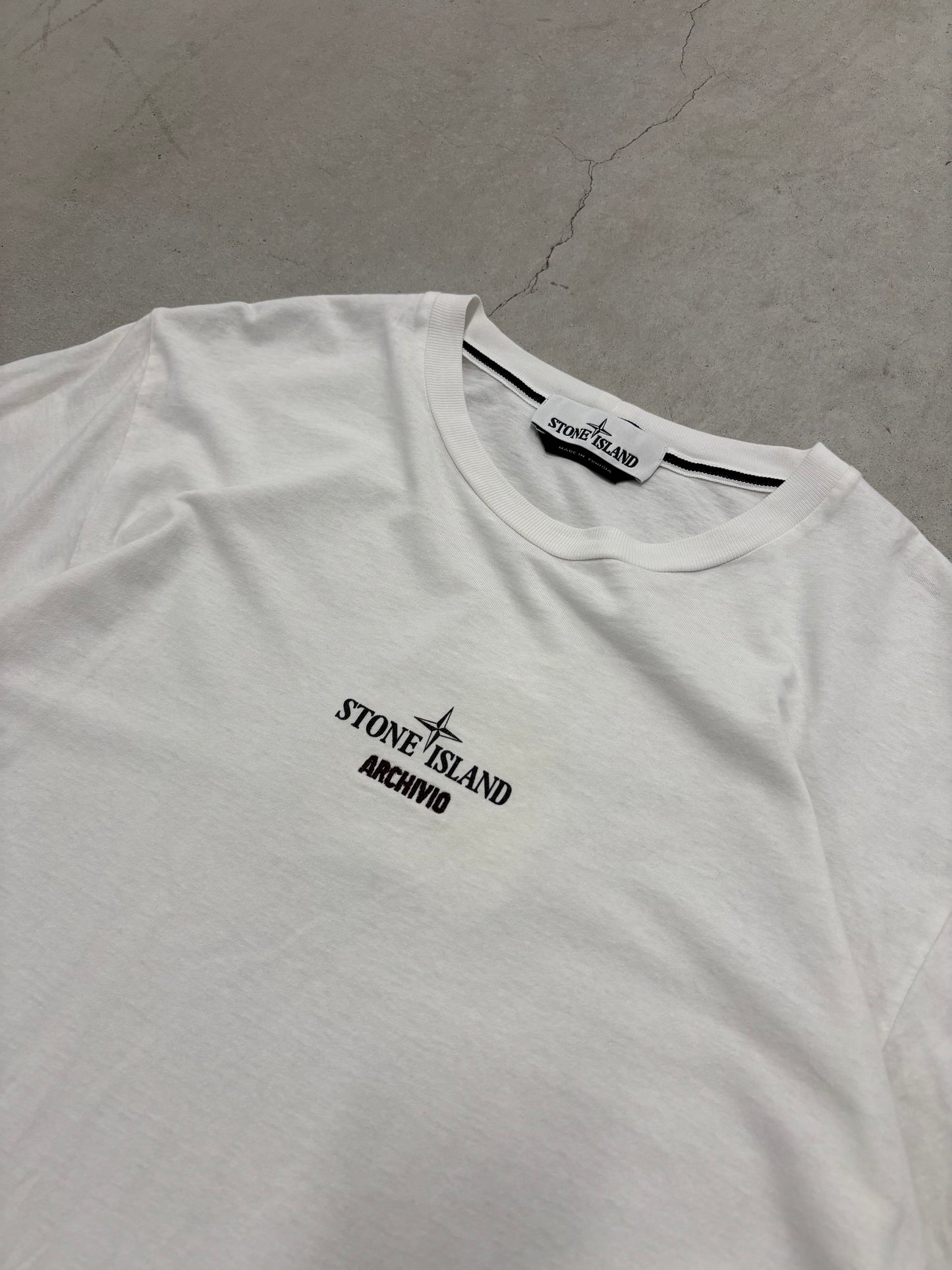 Stone Island Tee White Sz Medium
