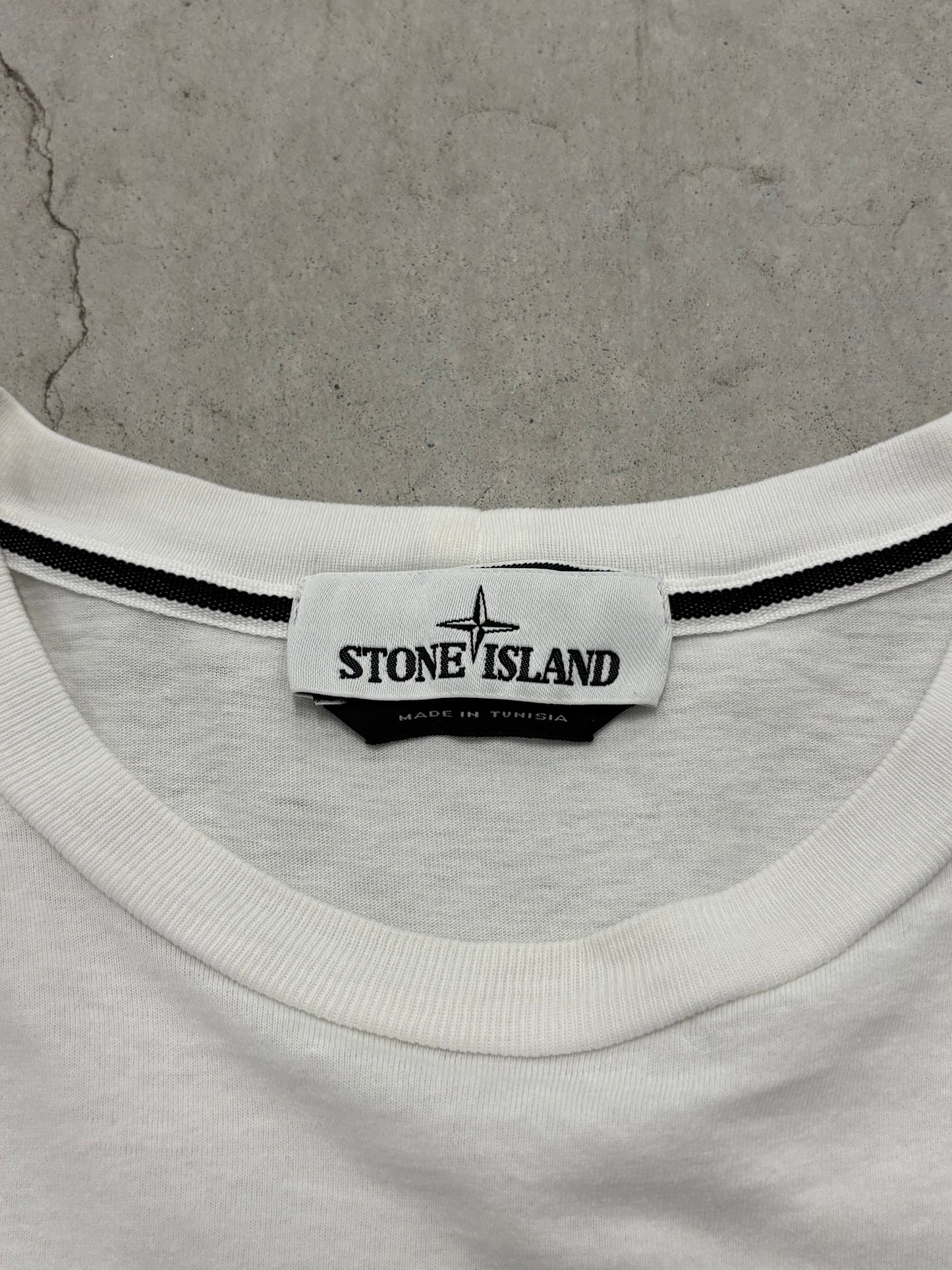 Stone Island Tee White Sz Medium