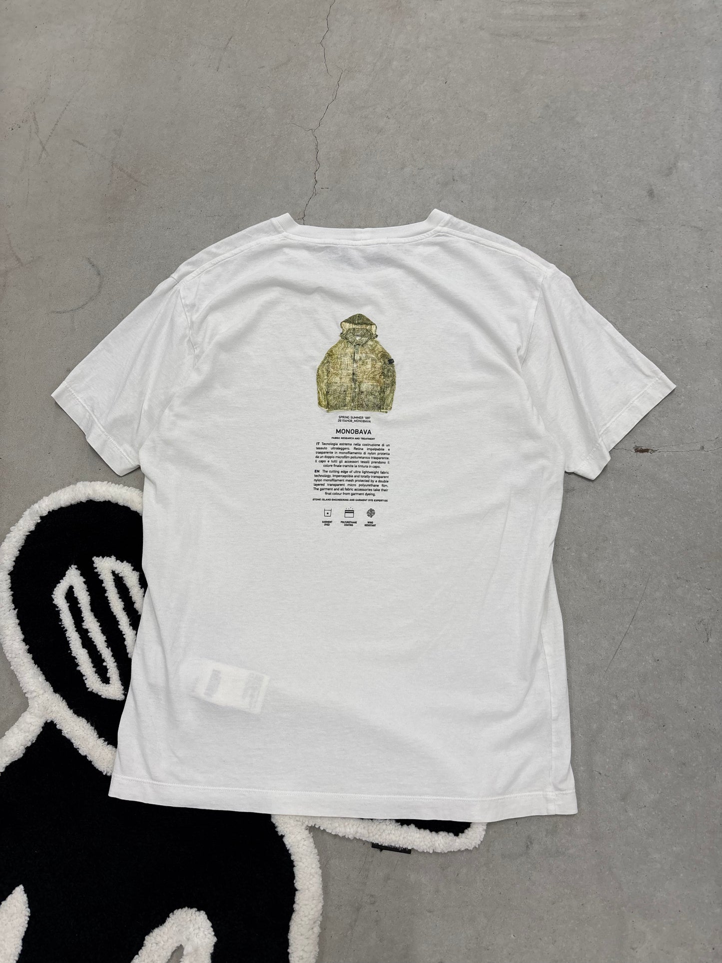 Stone Island Tee White Sz Medium