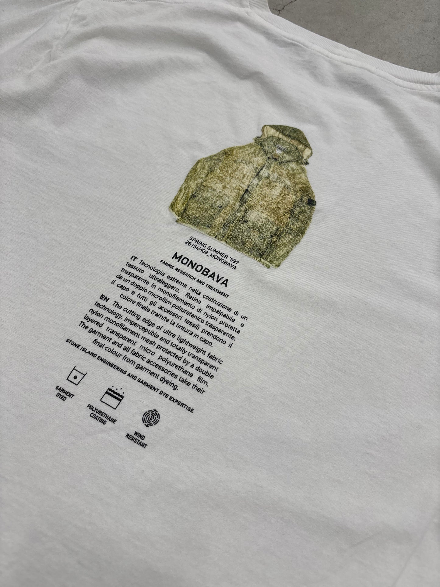 Stone Island Tee White Sz Medium