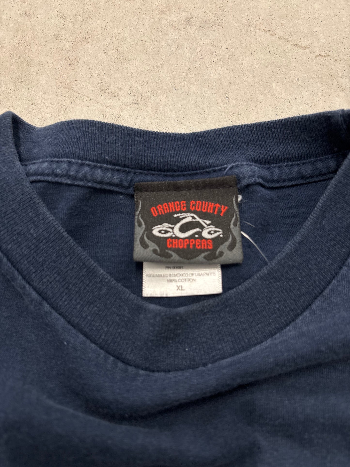 Orange County Choppers Tee Navy Sz XL
