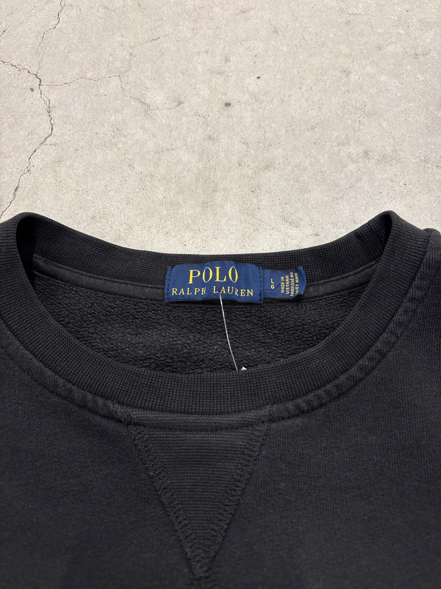 Polo Ralph Lauren Polo Bear Crewneck Faded Black Sz Large