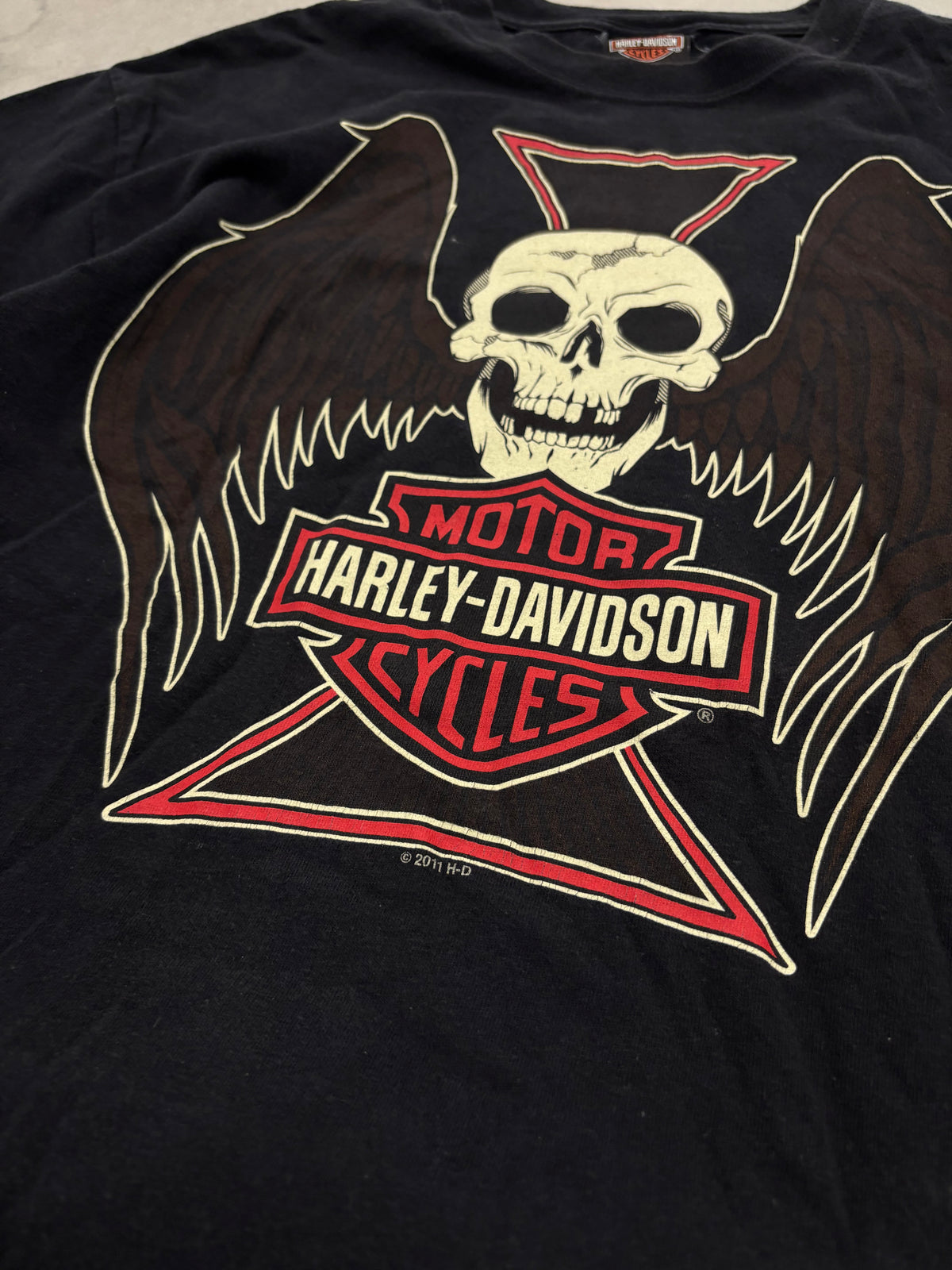 Harley-Davidson Washington DC Skull Tee Black Sz Large (Day 7)