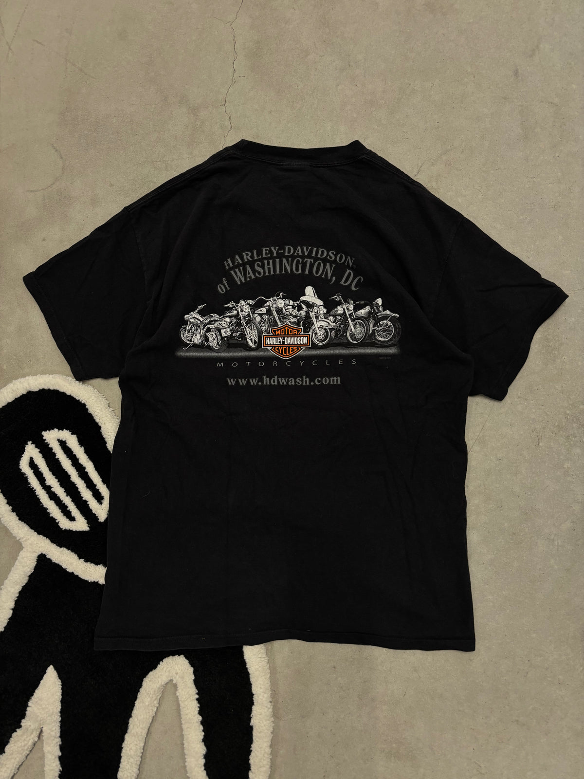 Harley-Davidson Washington DC Skull Tee Black Sz Large (Day 7)