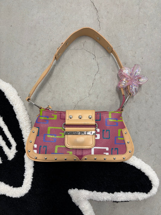Guess Monogram Studded Shoulder Bag (Day 7)