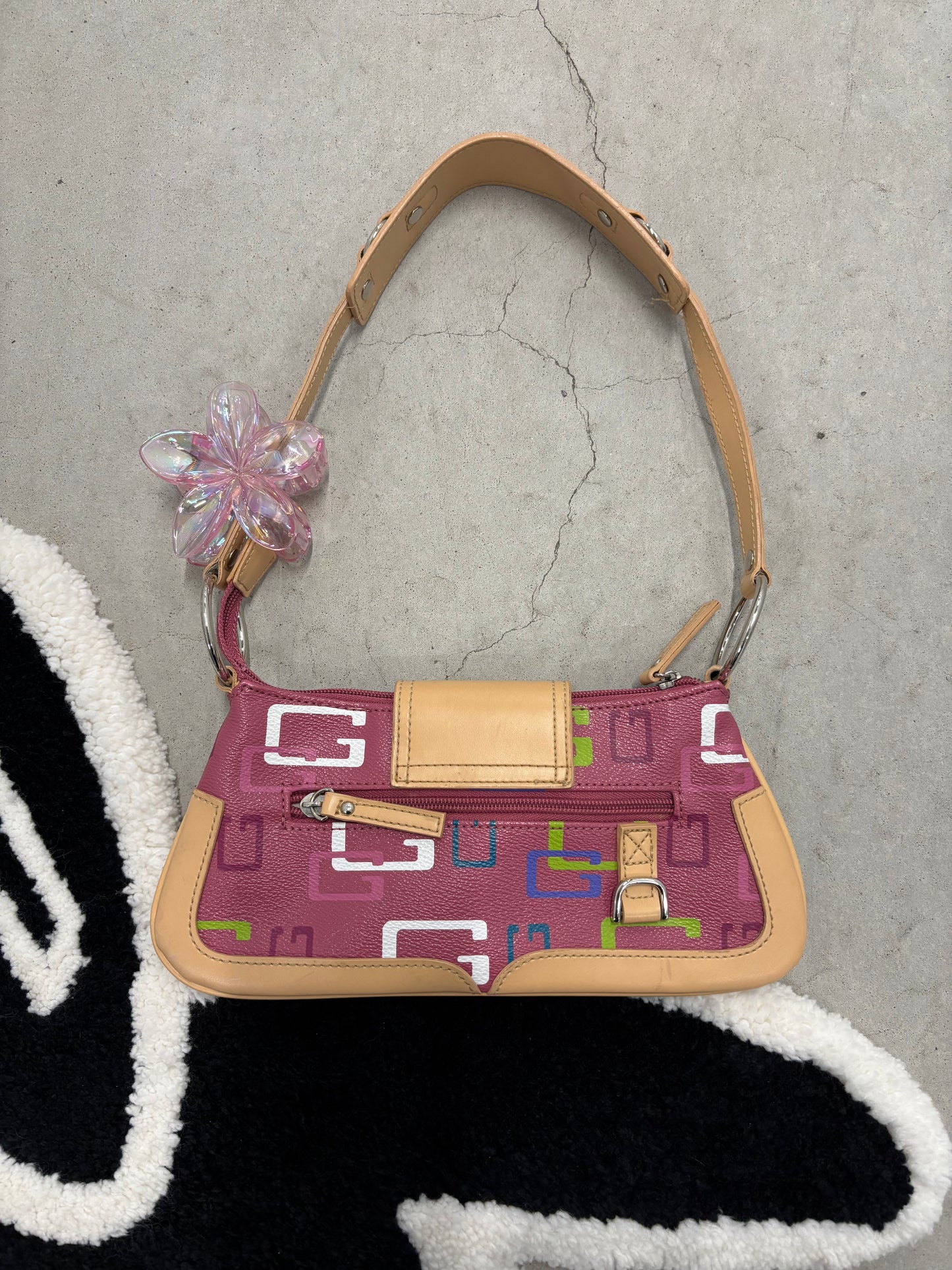 Guess Monogram Studded Shoulder Bag (Day 7)