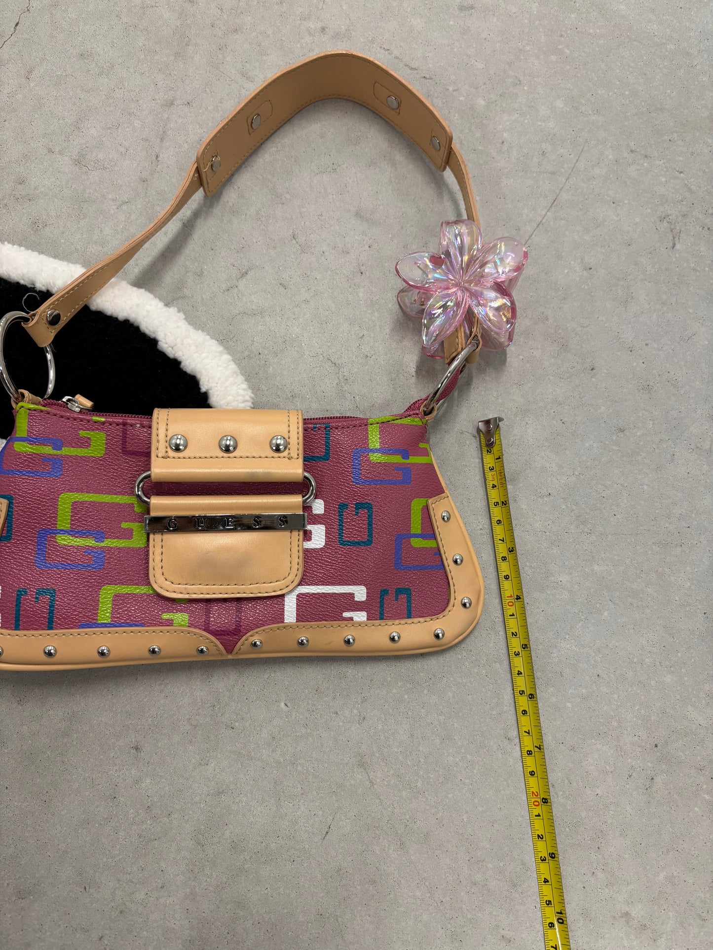 Guess Monogram Studded Shoulder Bag (Day 7)