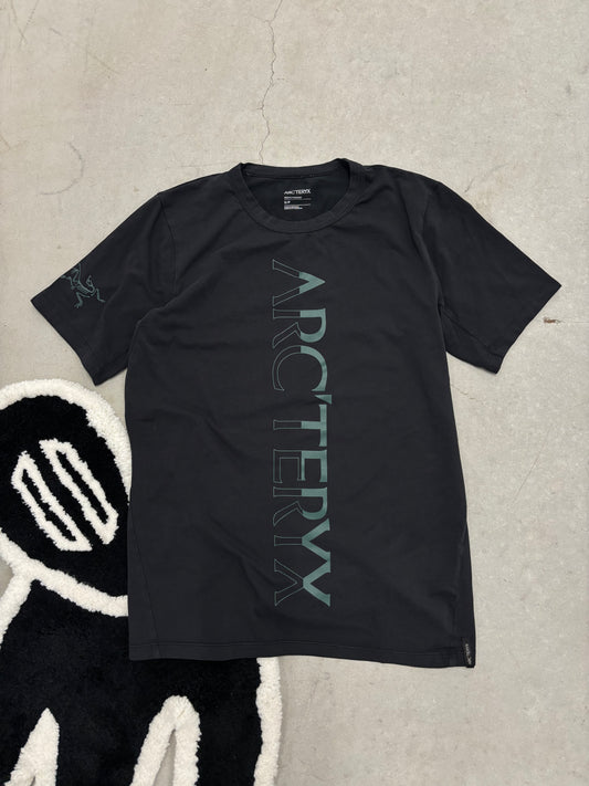 Arc'teryx Vertical Logo Tee Black Sz Small