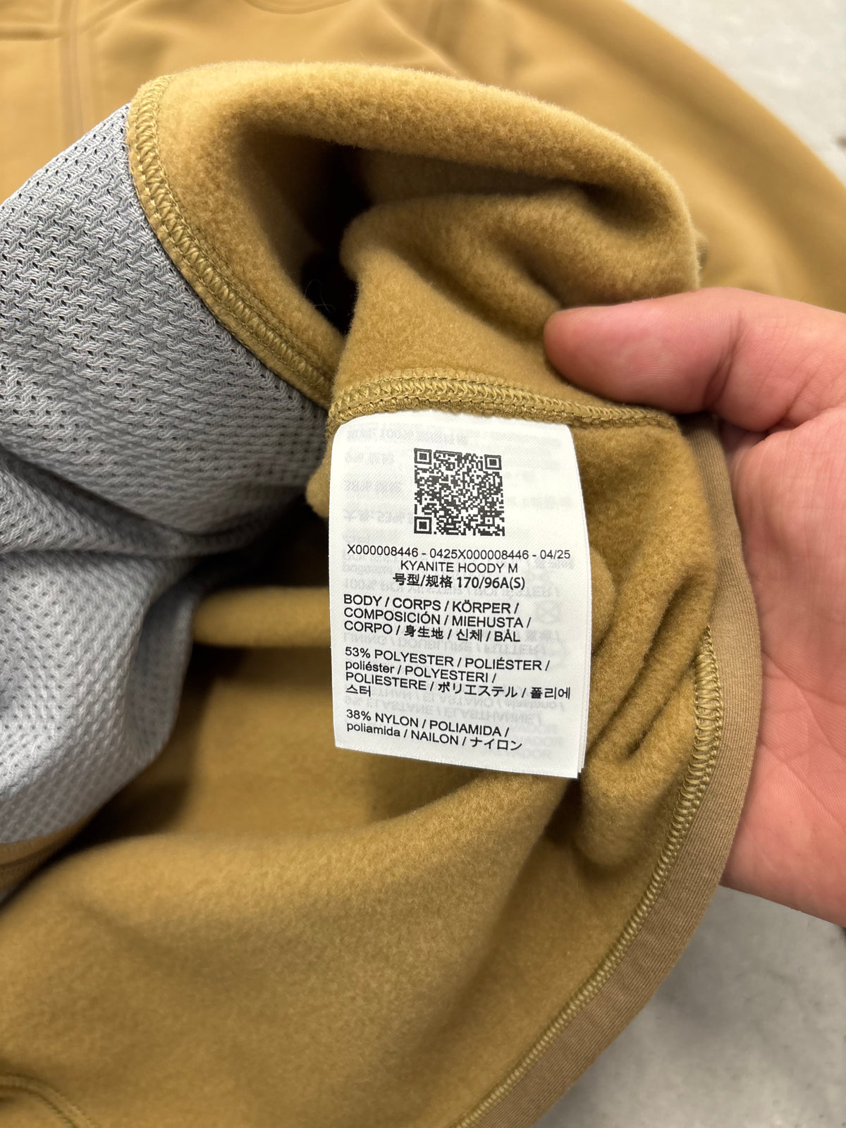 Arc'teryx Kyanite Hoody Camel Sz Small