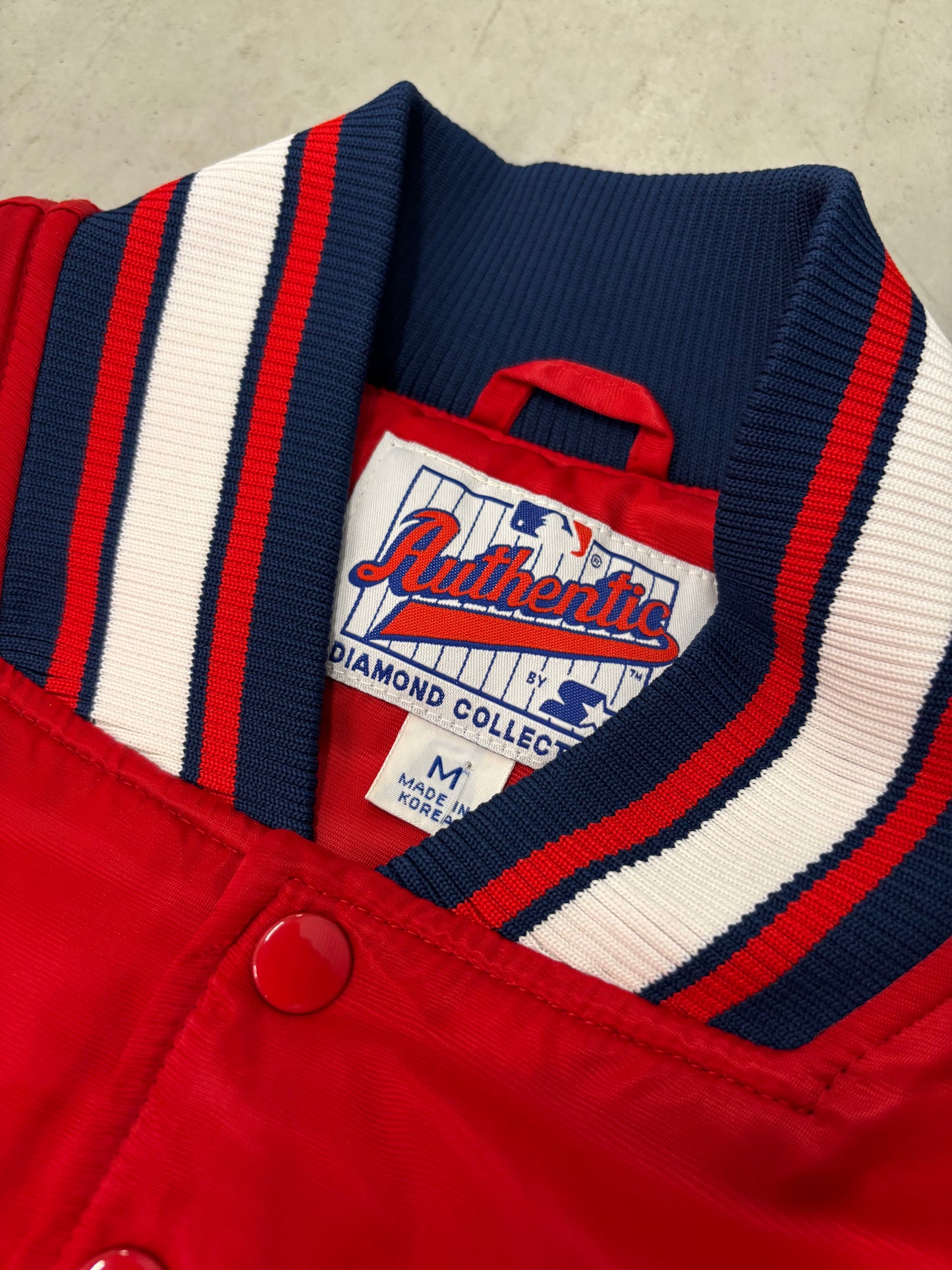 Vintage Cleveland Indians Starters Jacket Sz Medium
