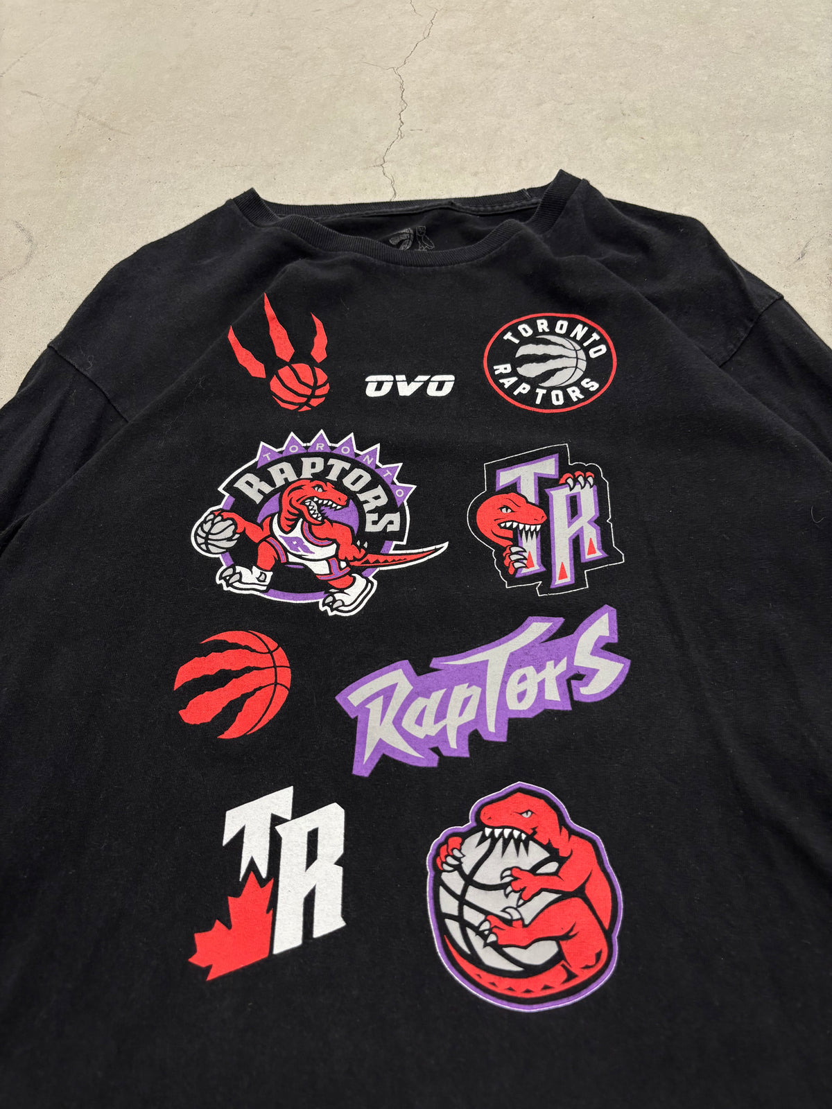 Raptors x OVO Collage Tee Sz Large (Day 10)