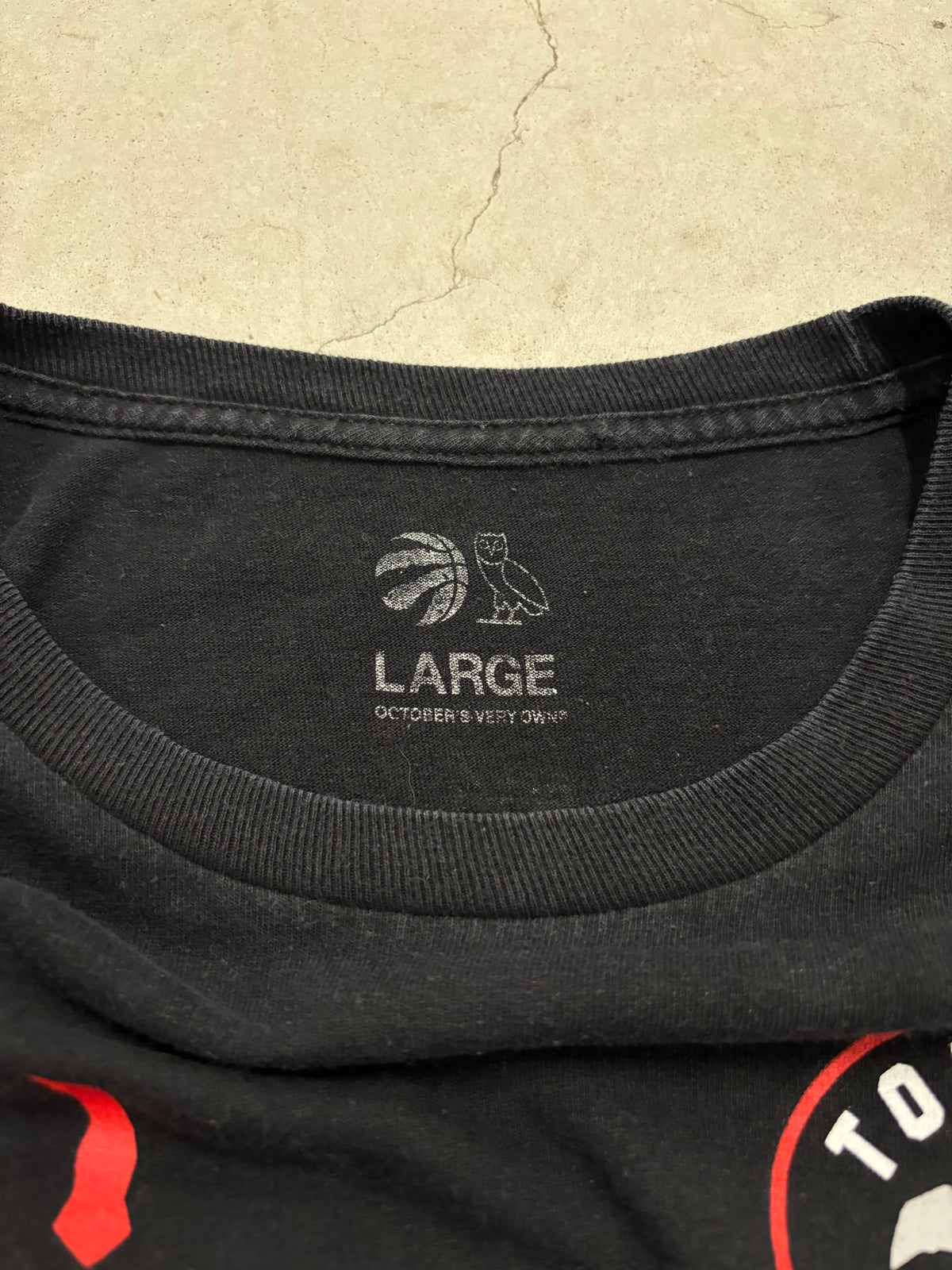 Raptors x OVO Collage Tee Sz Large (Day 10)