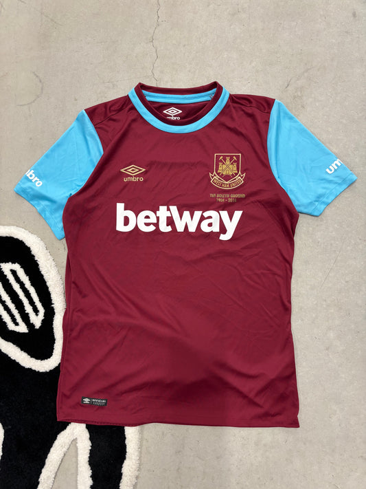 West Ham United 2016 Home Shirt Sz Medium (Day 11)