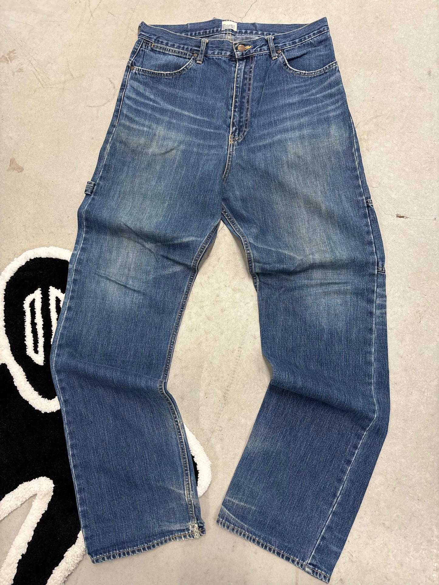 BAPESTA Star & Lightning Patch Denim Jeans 33x32