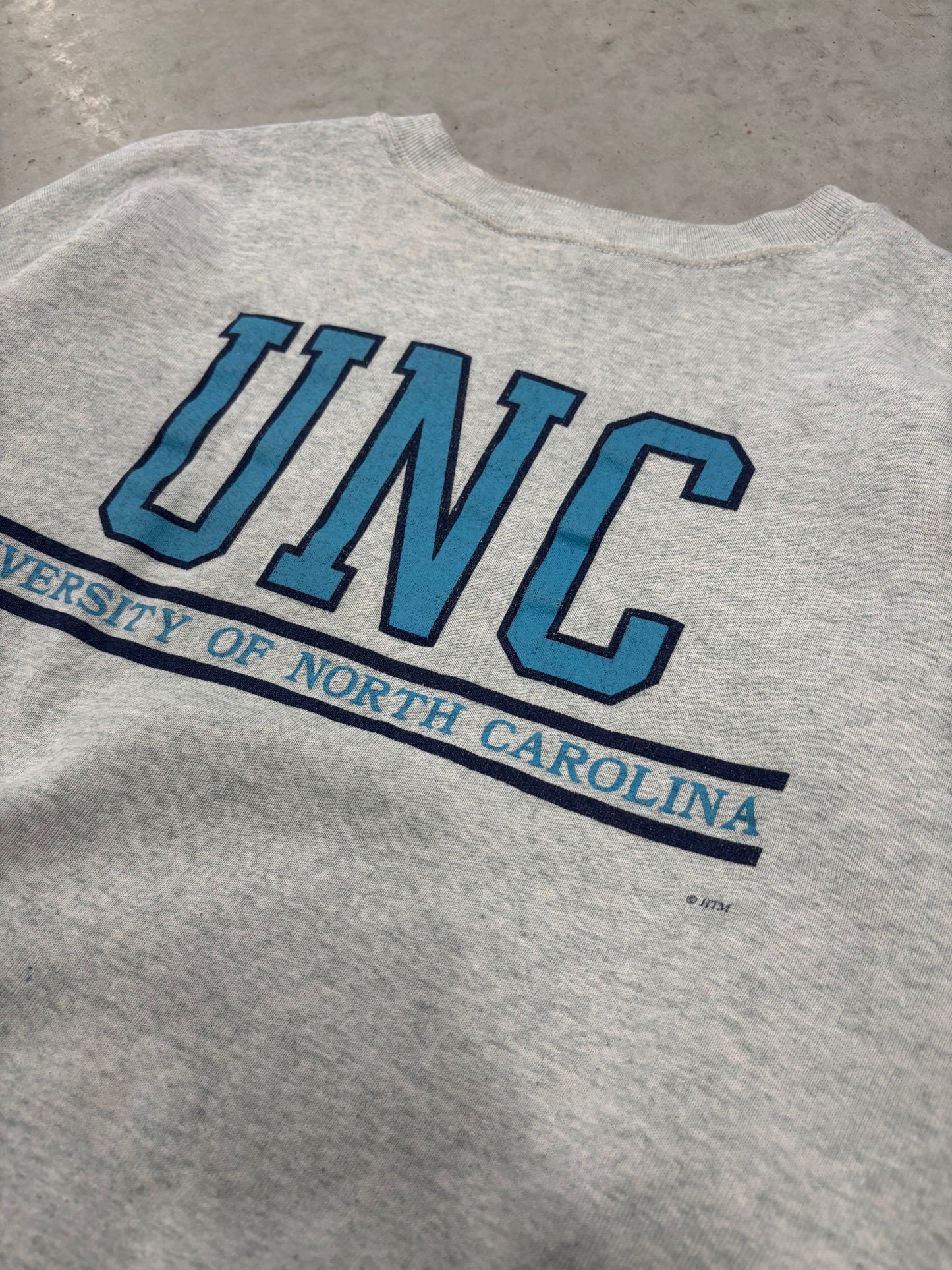 UNC Vintage Grey Crewneck Sz Large