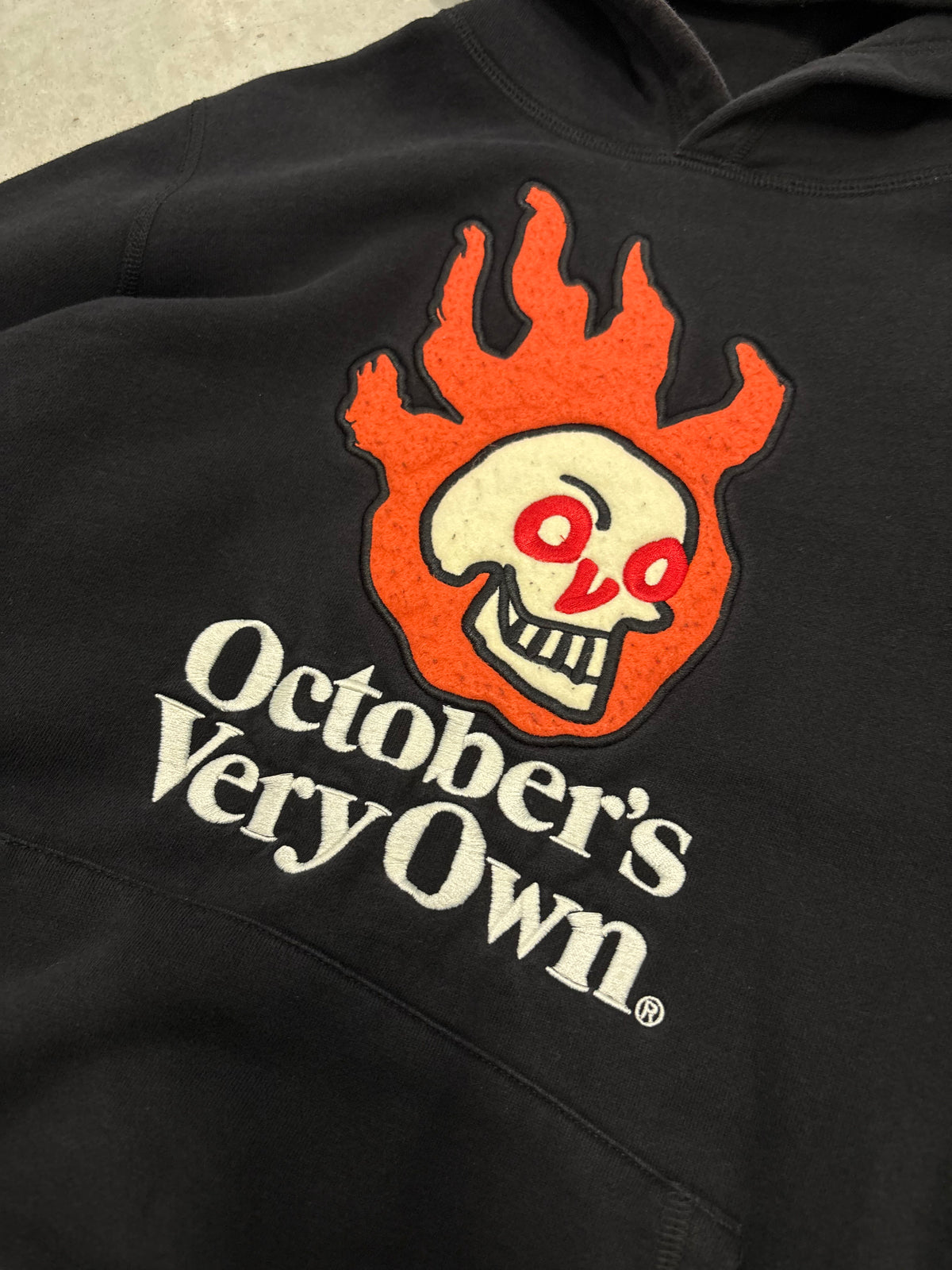 OVO Flame Head Hoodie Sz Small