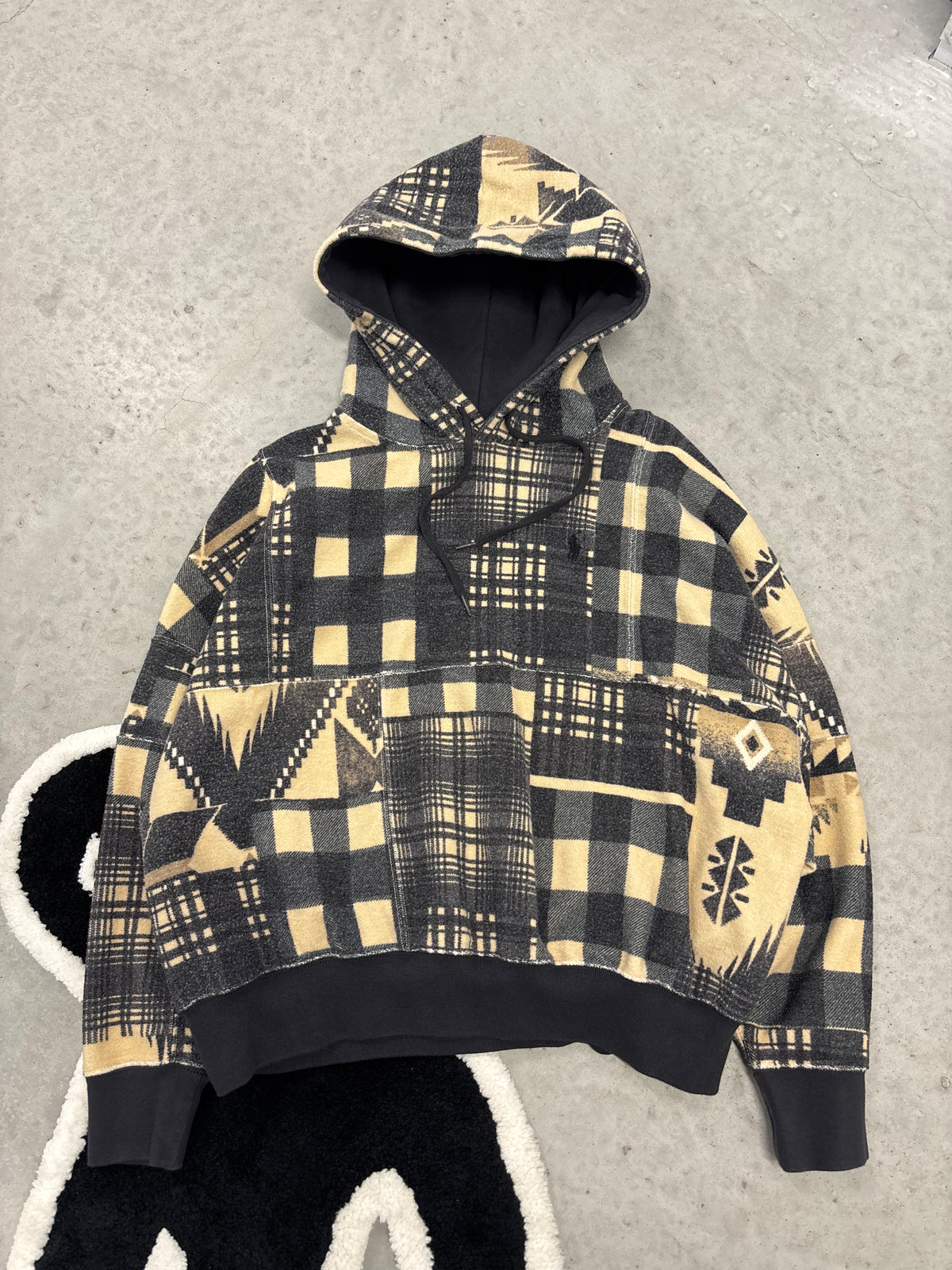 Polo Ralph Lauren Plaid Flannel Hooded Jacket Wms Sz Medium